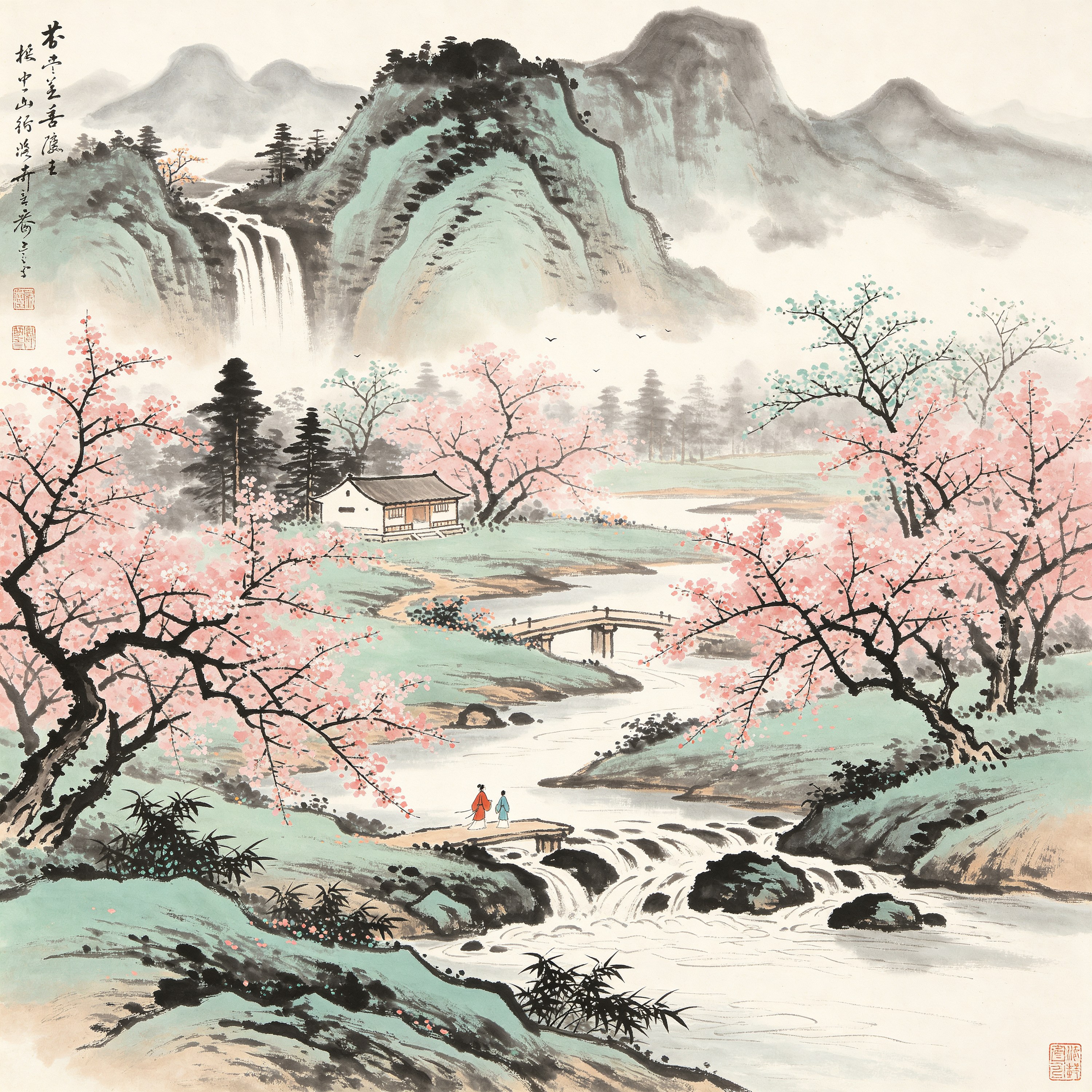 Chinese Spring Scene