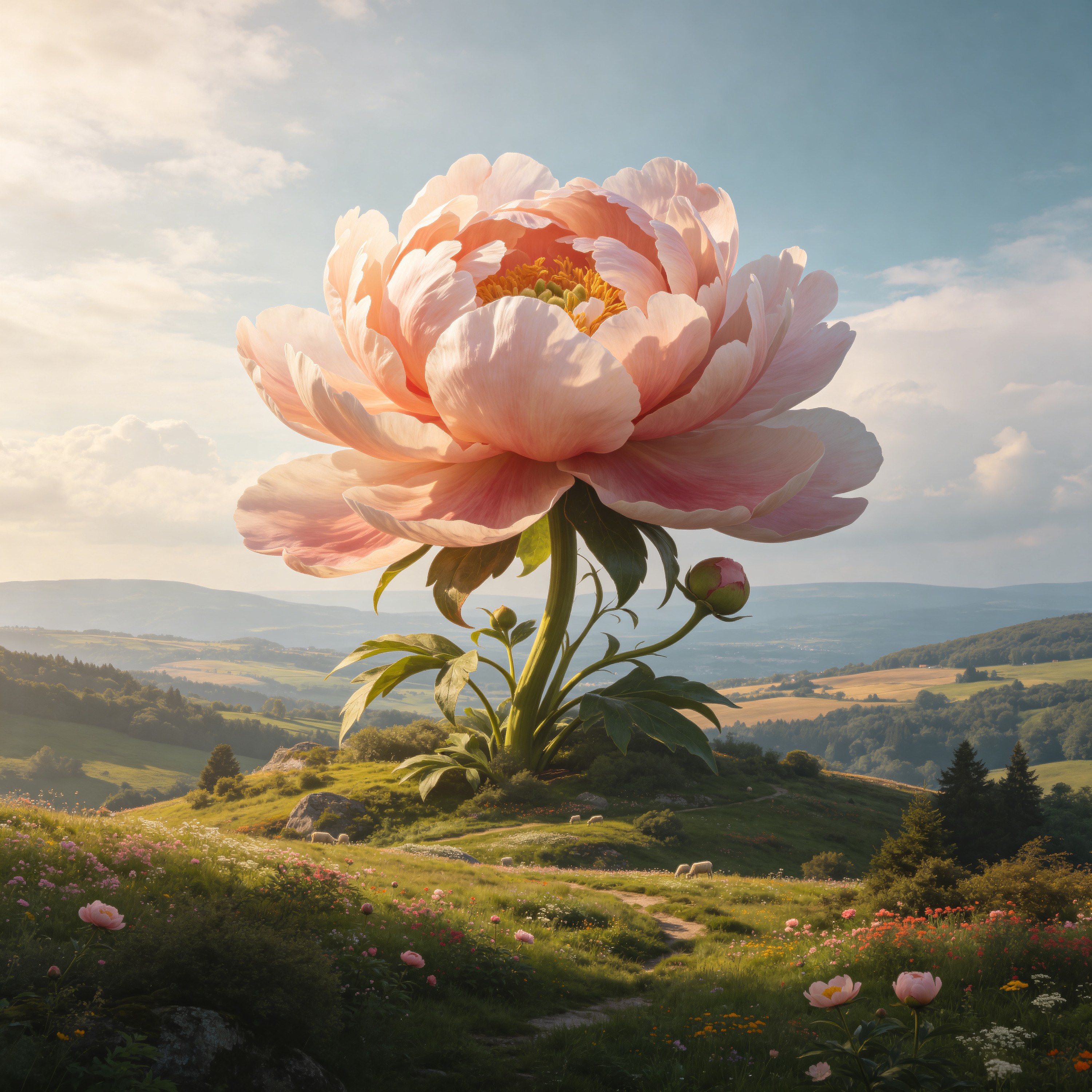 Surreal Giant Flower