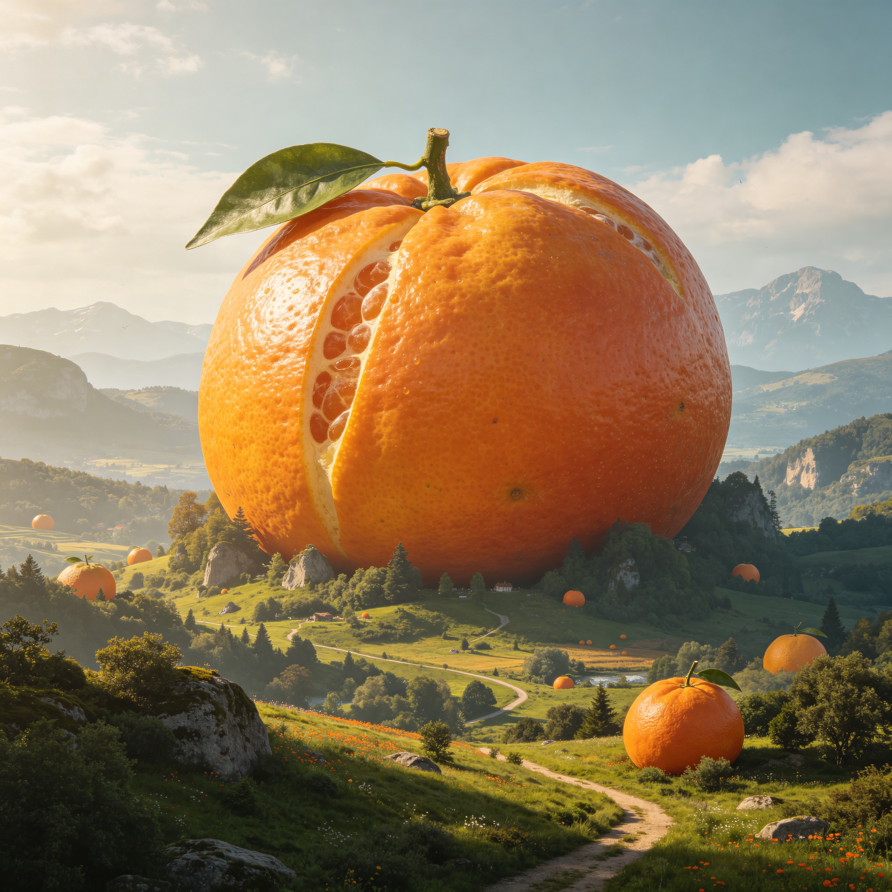 Surreal Giant Fruit