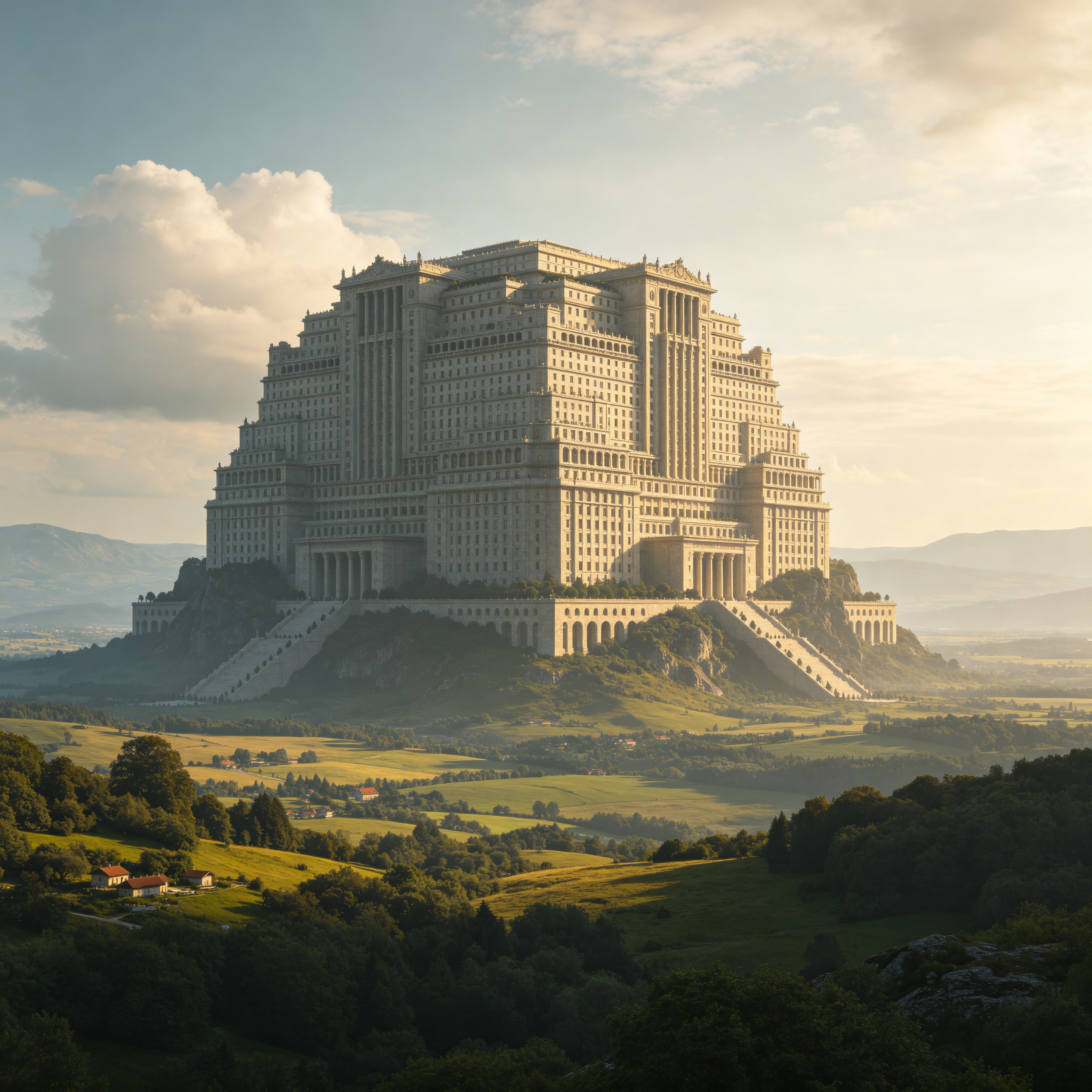 Surreal Giant Building