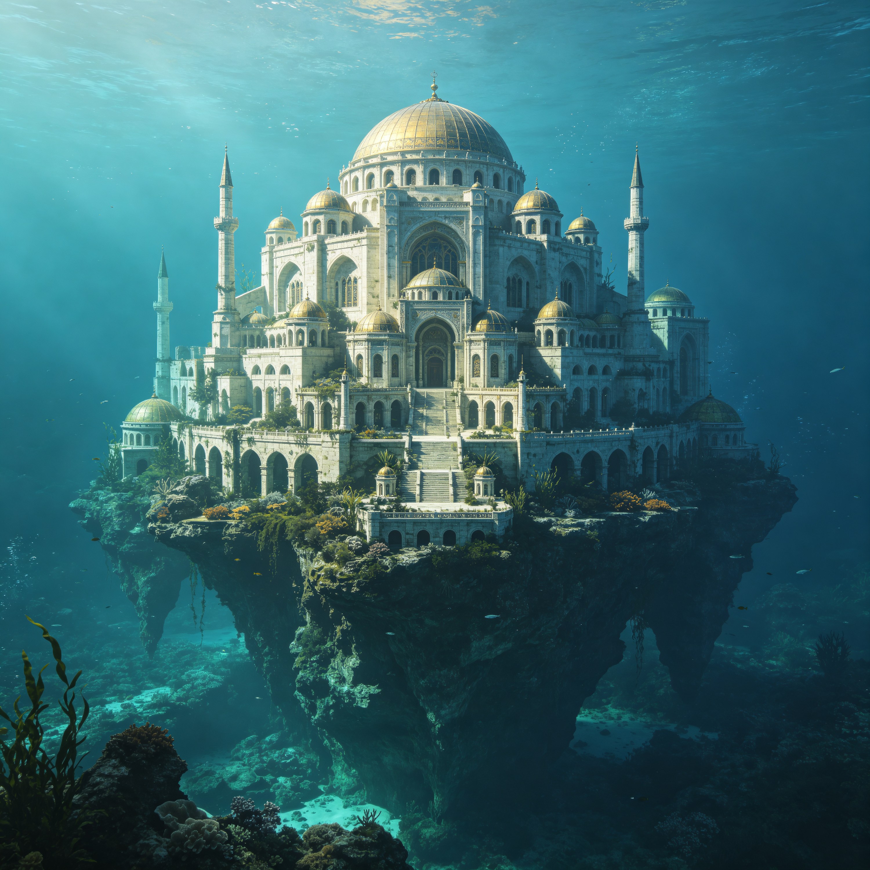 Surreal Underwater Architecture