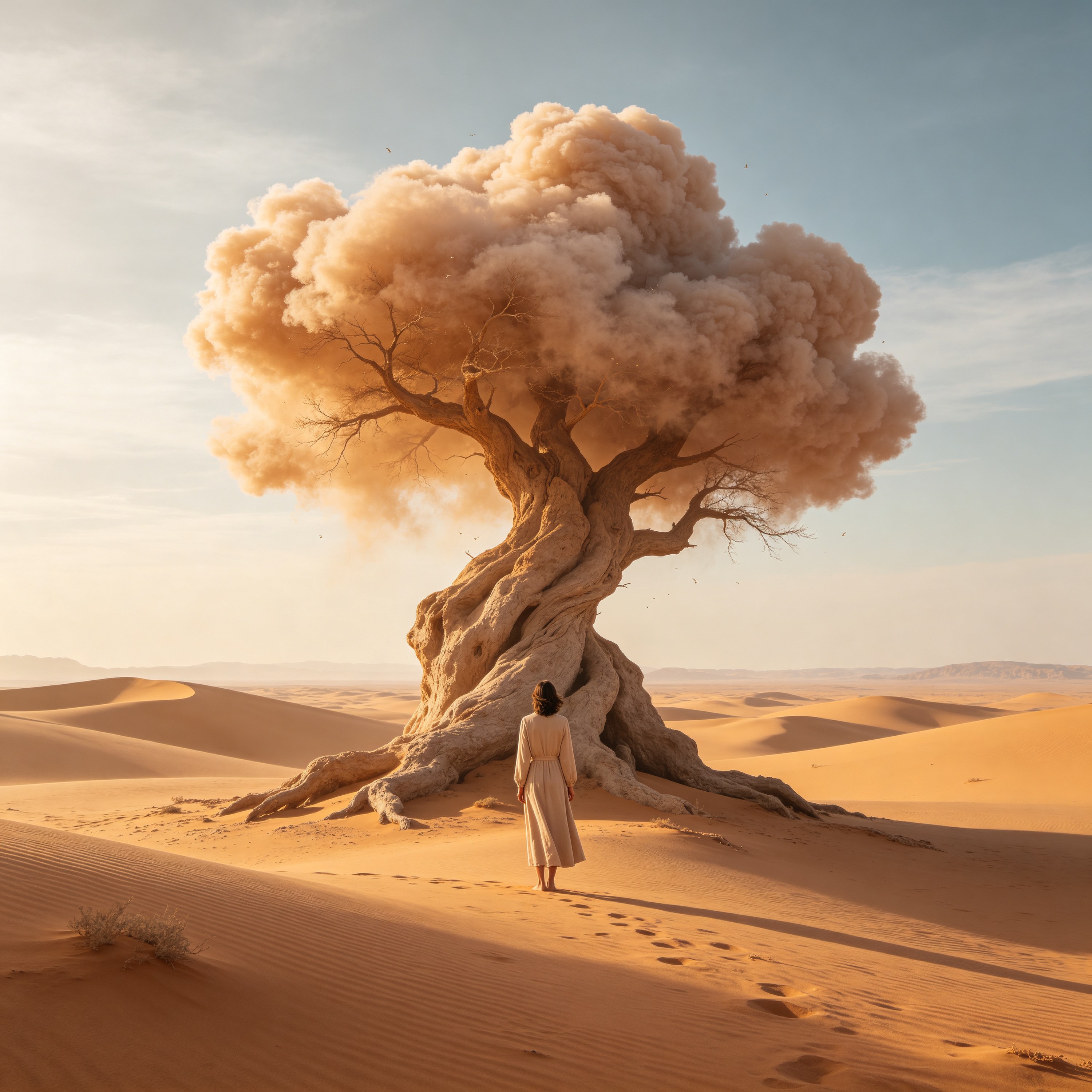 Surreal Desert Figure