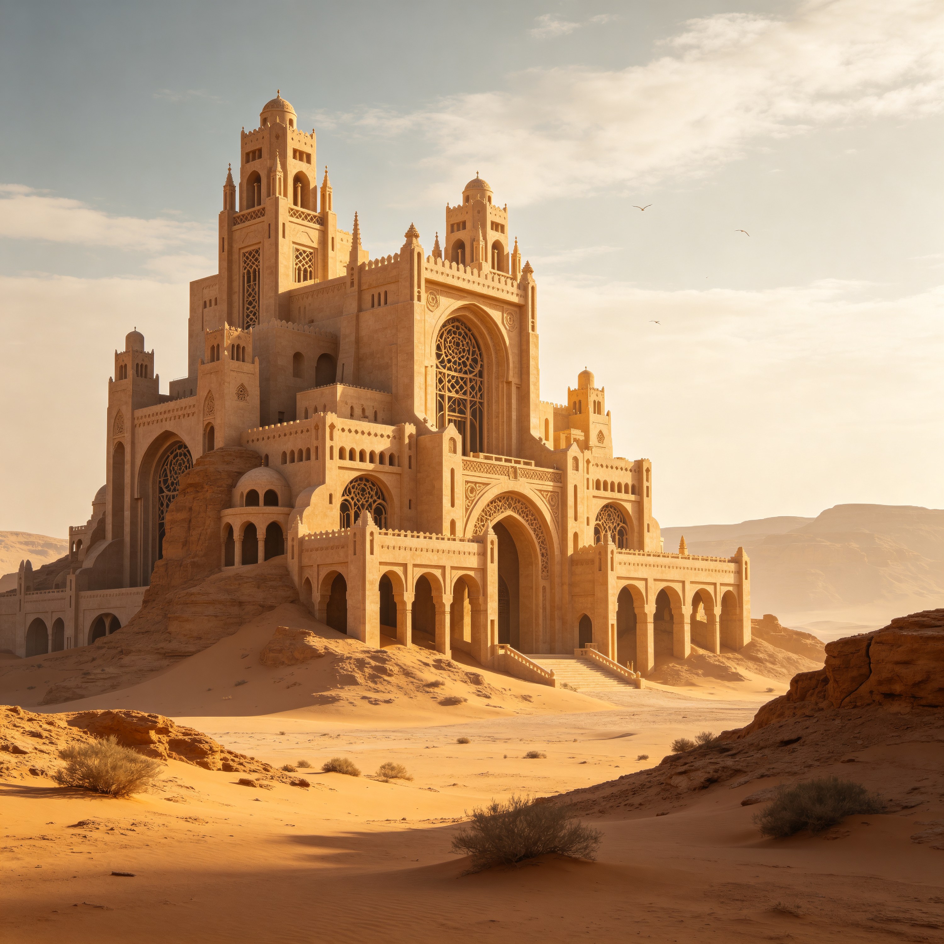 Surreal Desert Architecture