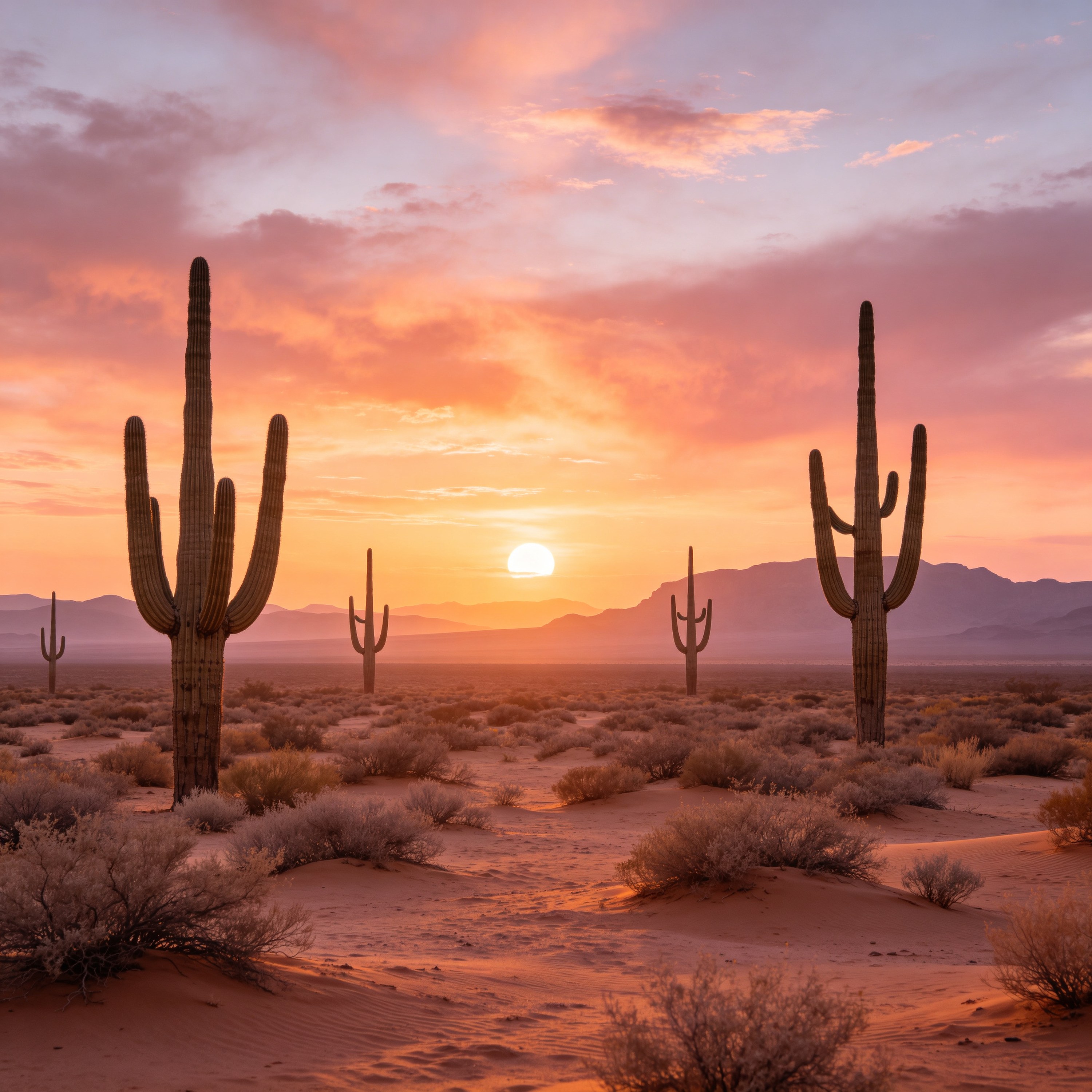 Surreal Desert Sunset