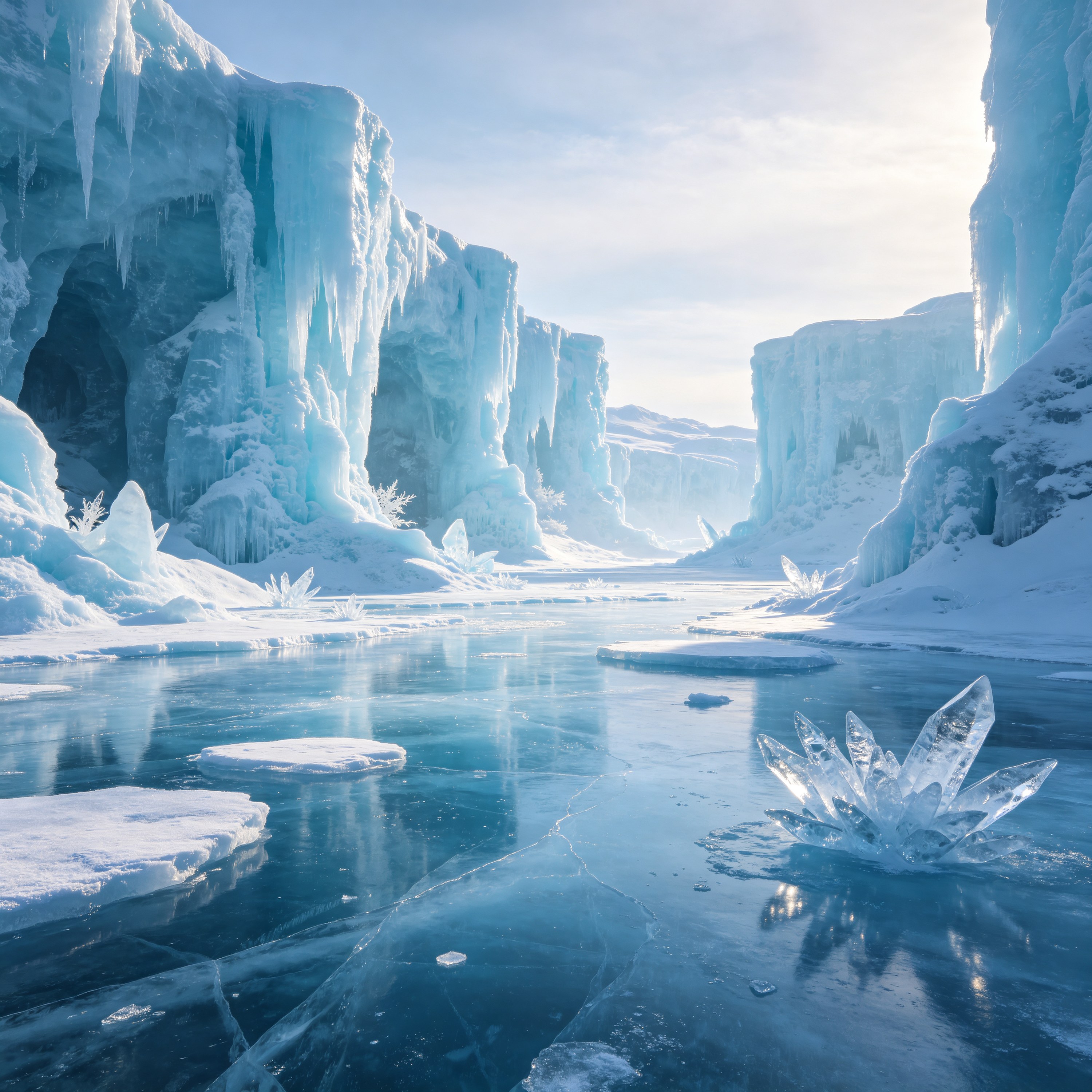 Surreal Ice and Snow World
