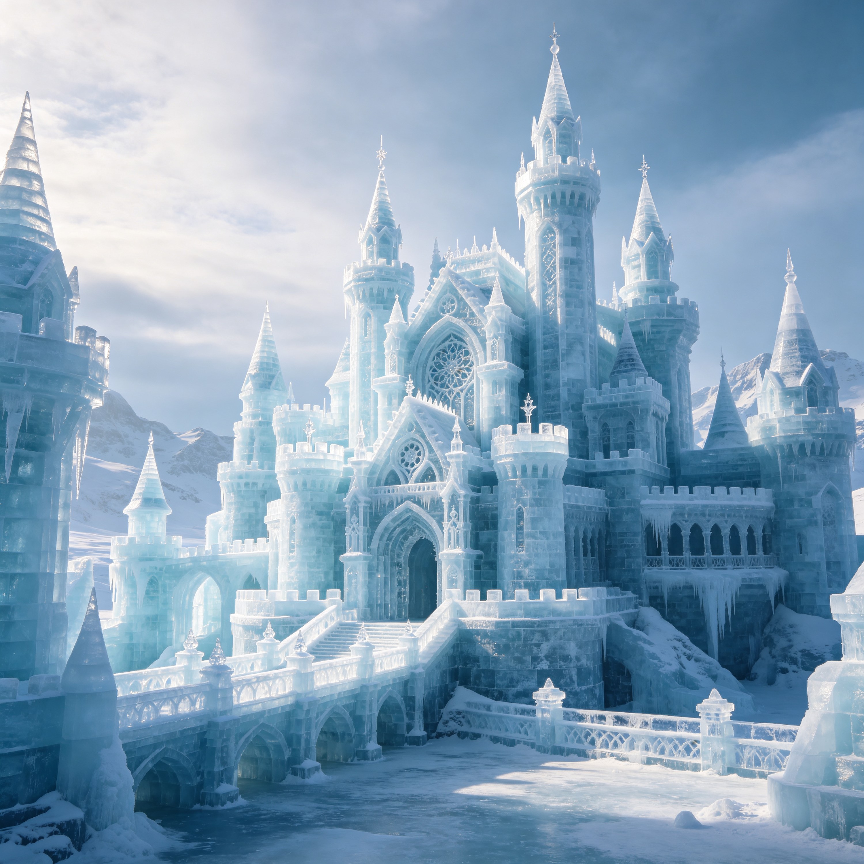 Surreal Ice Castle