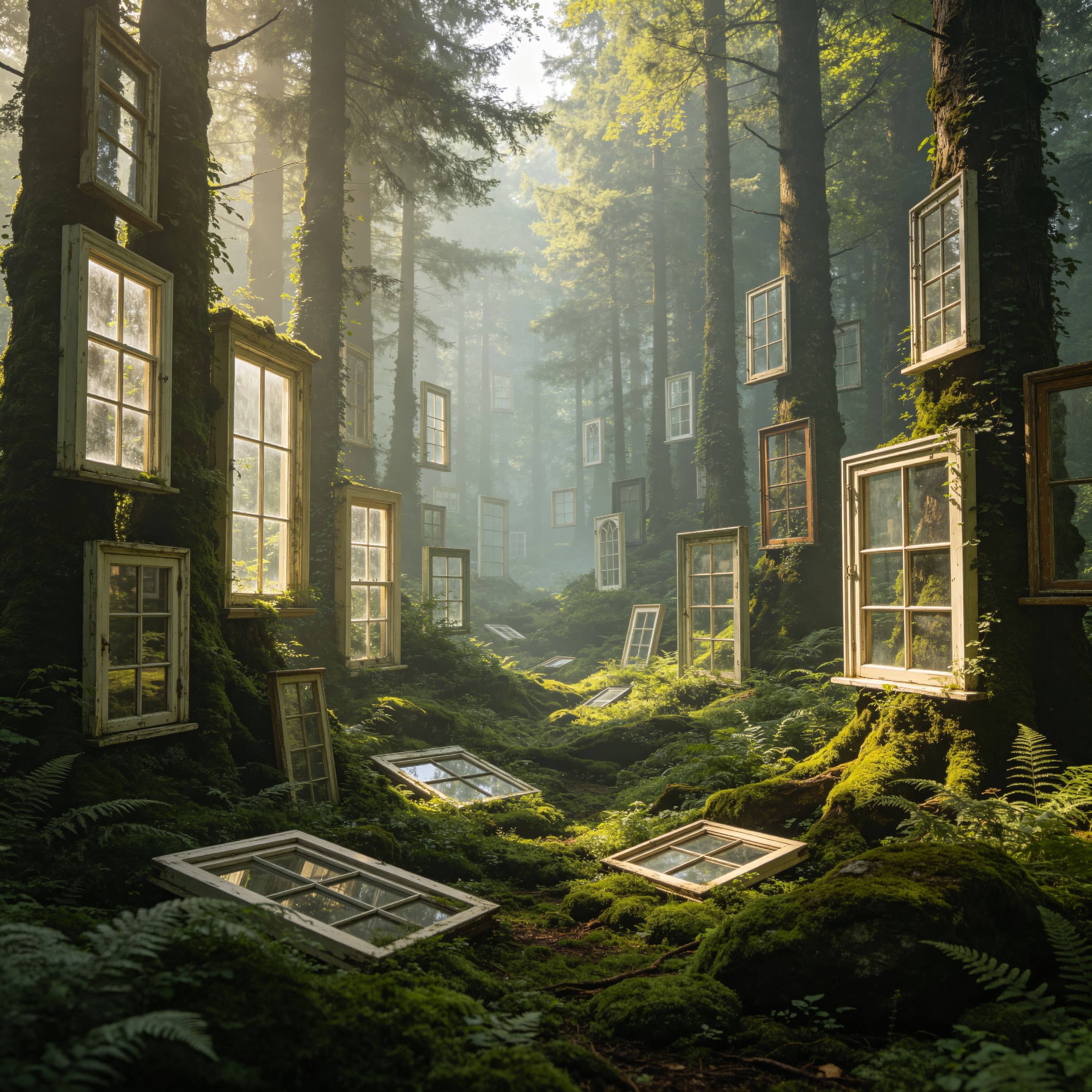 Surreal Forest of Windows