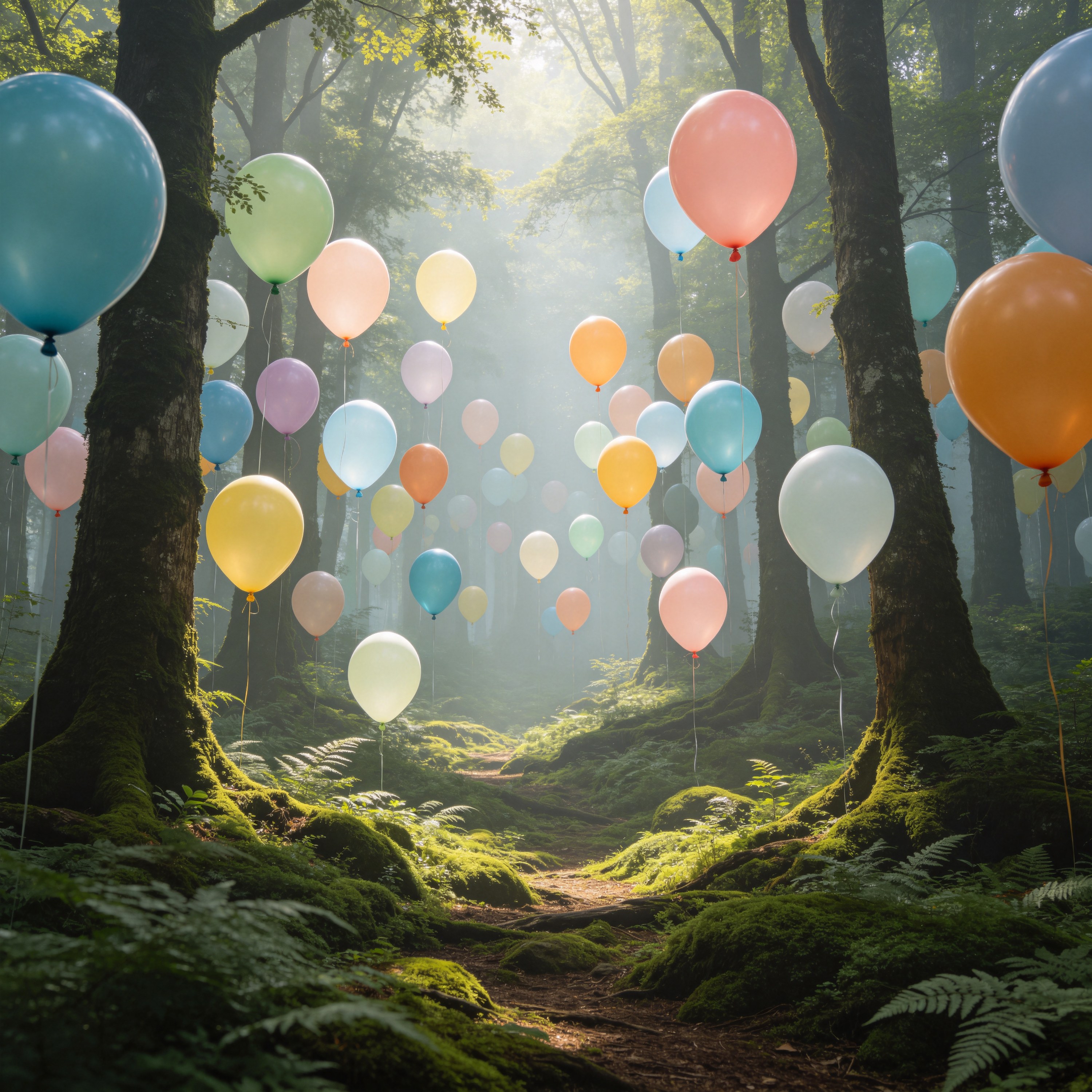 Surreal Forest of Balloons