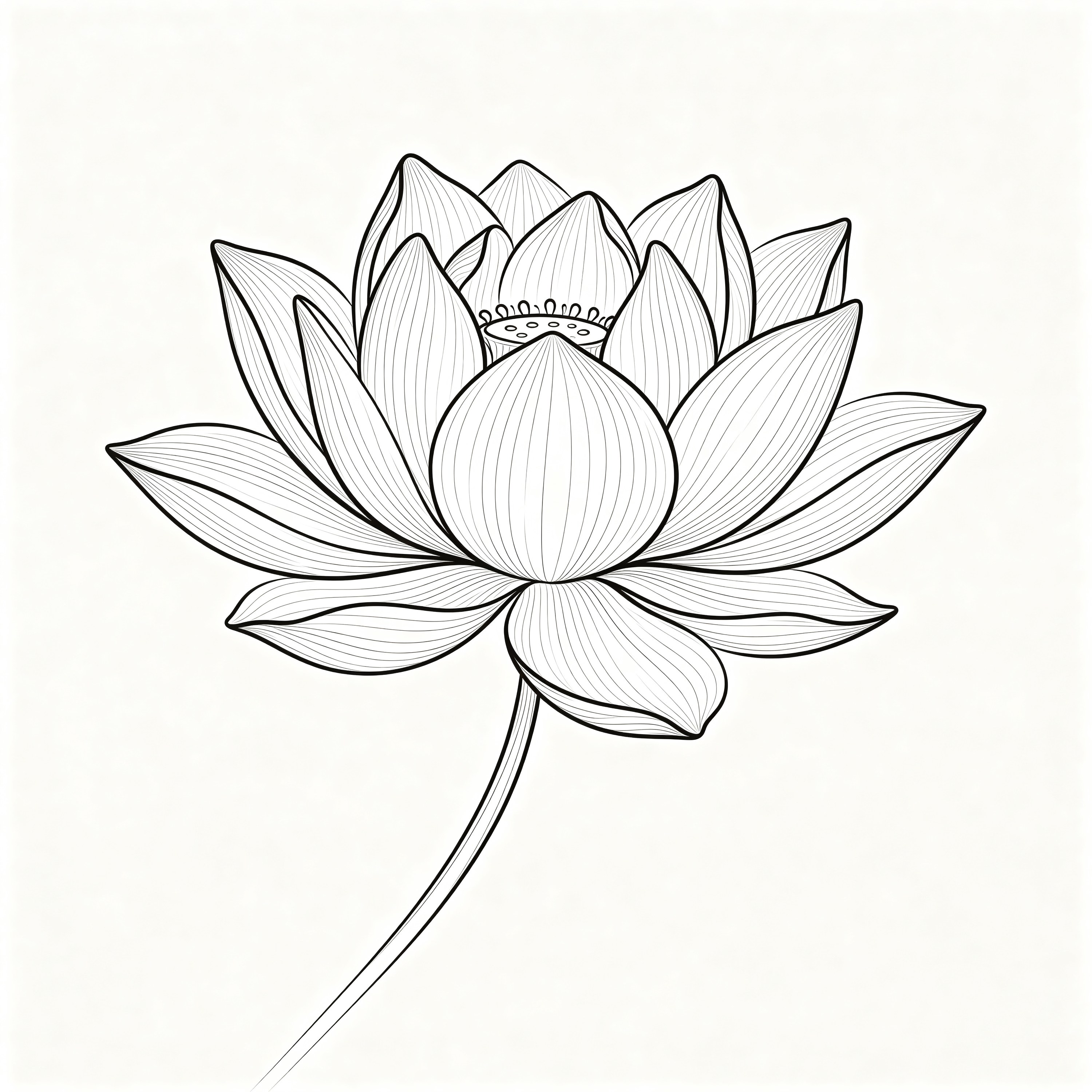 Single-line Lotus