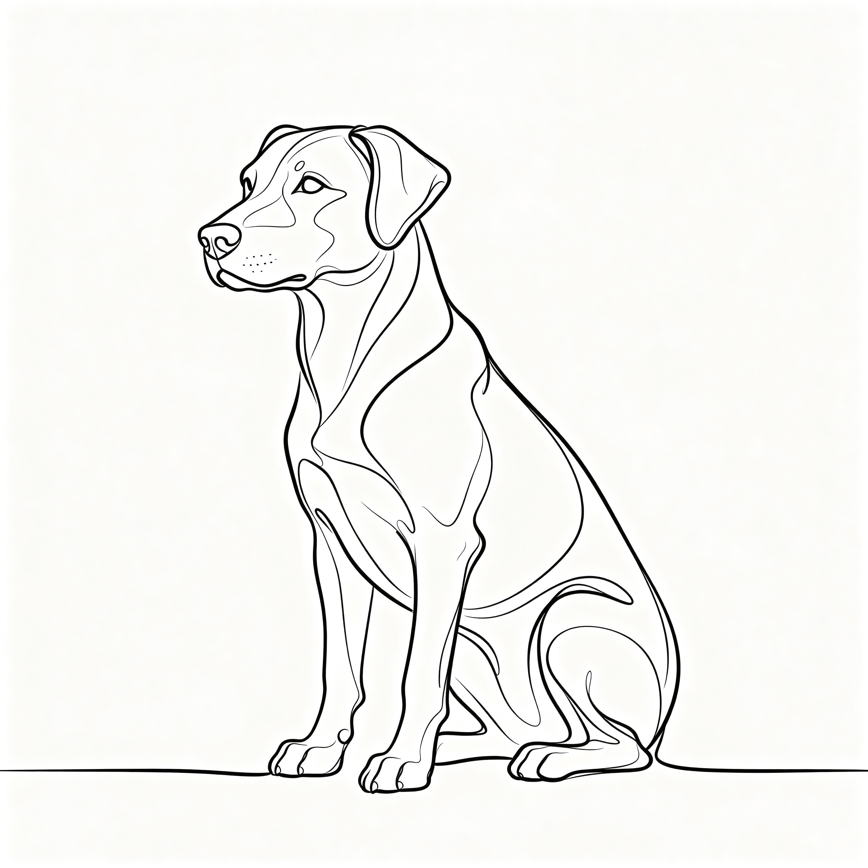 Single-line Dog