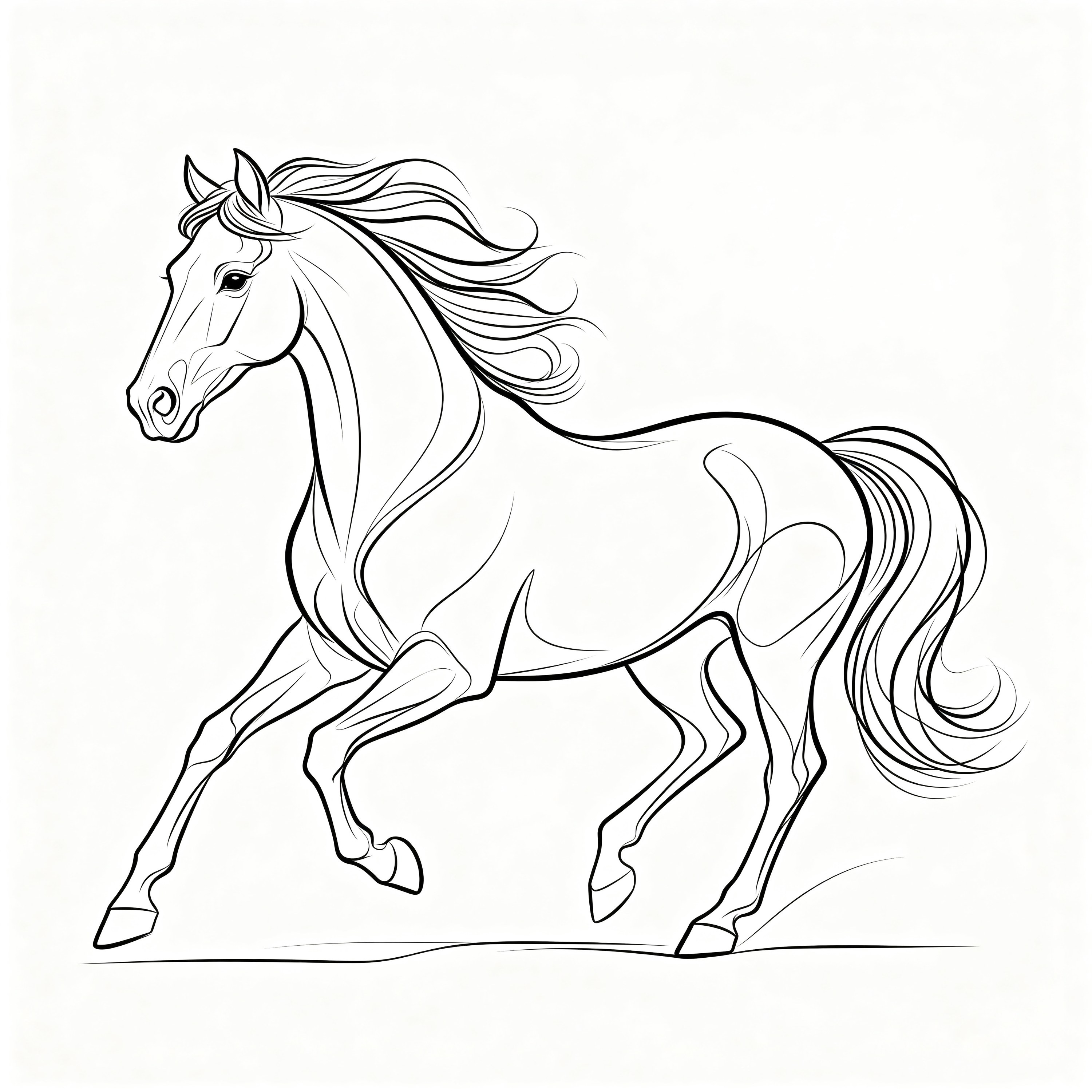 Single-line Horse