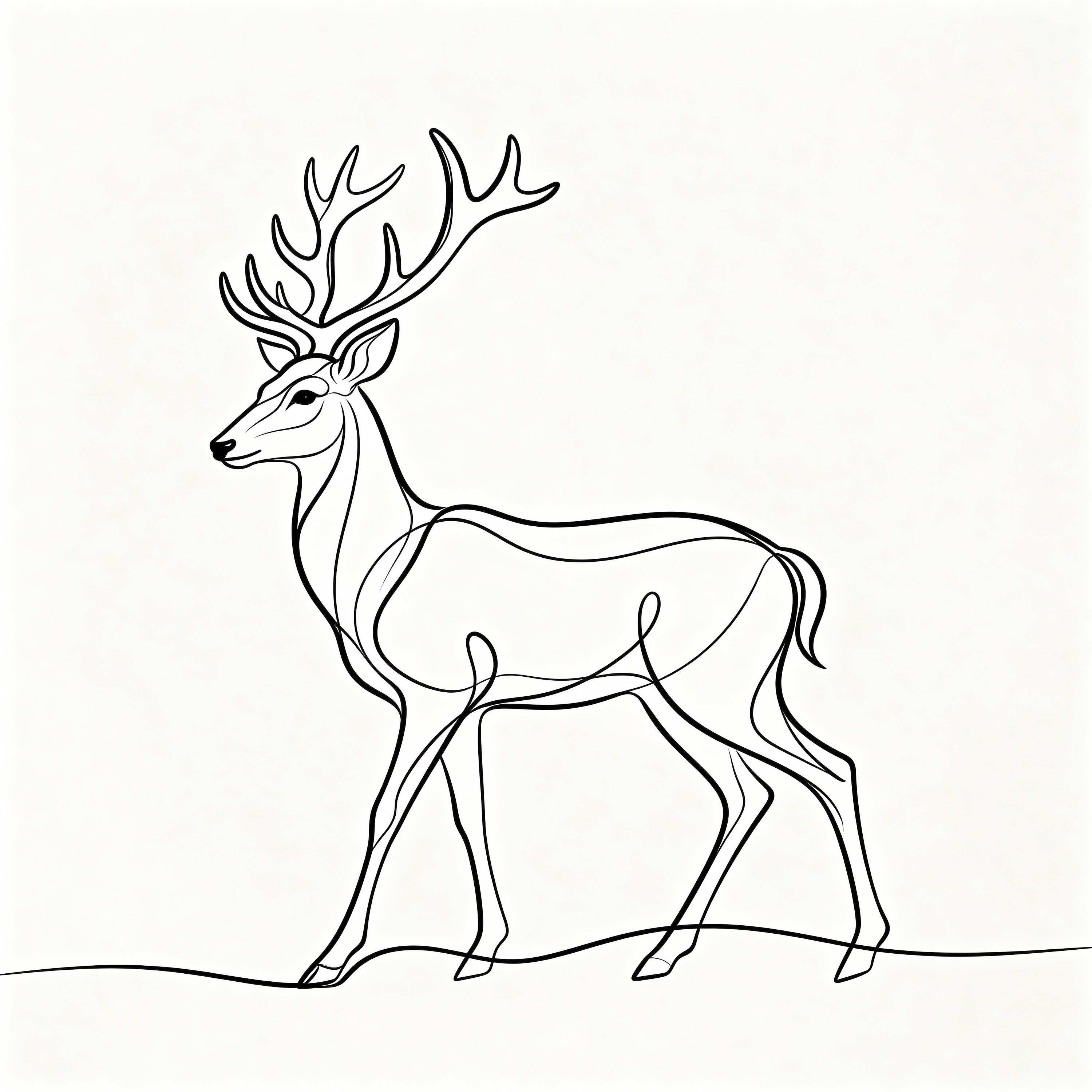 Single-line Deer