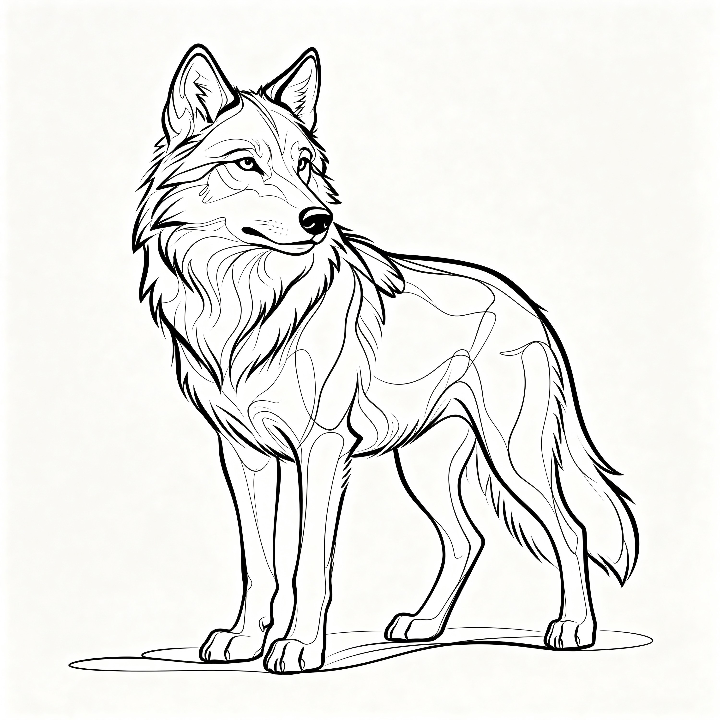 Single-line Wolf