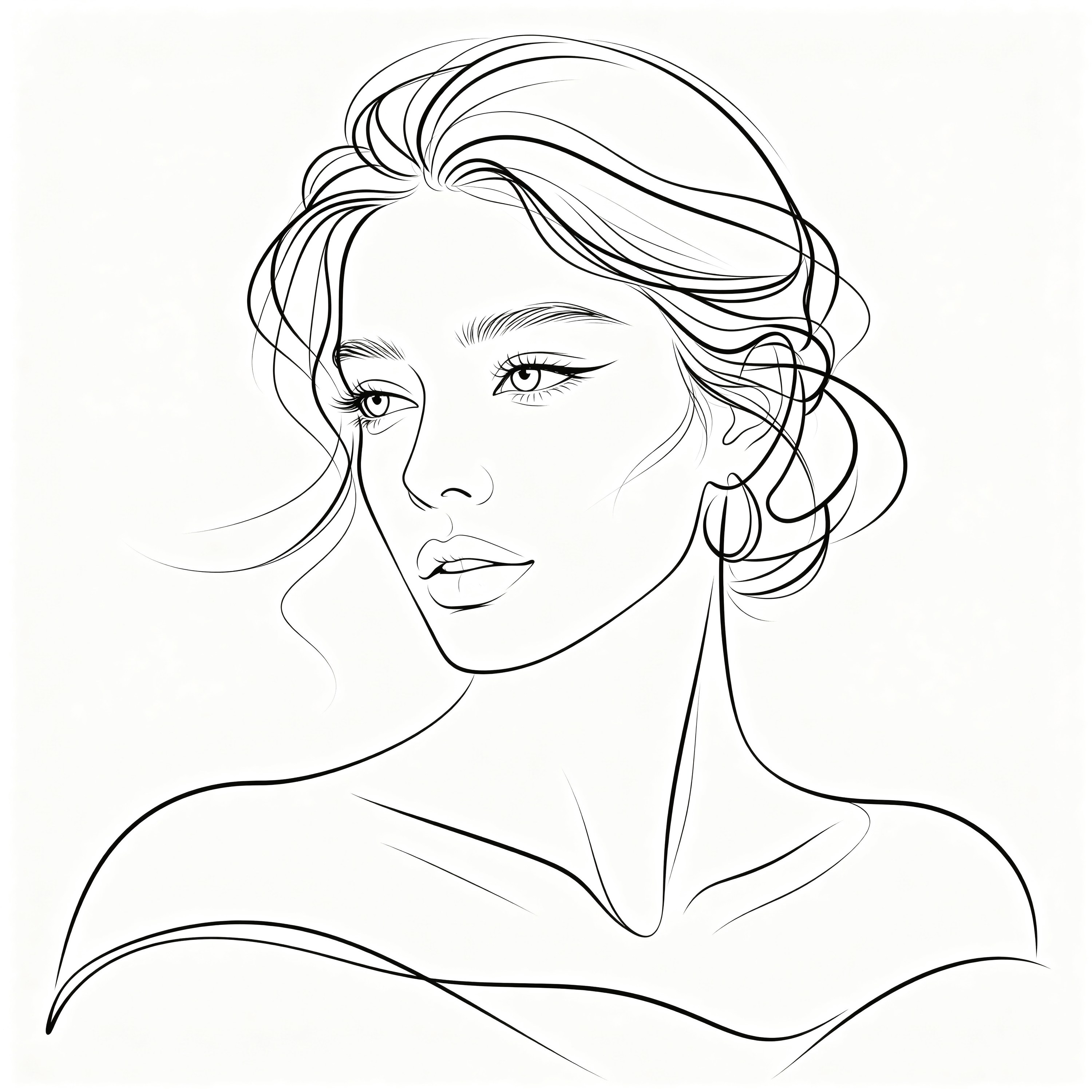 Single-line Woman