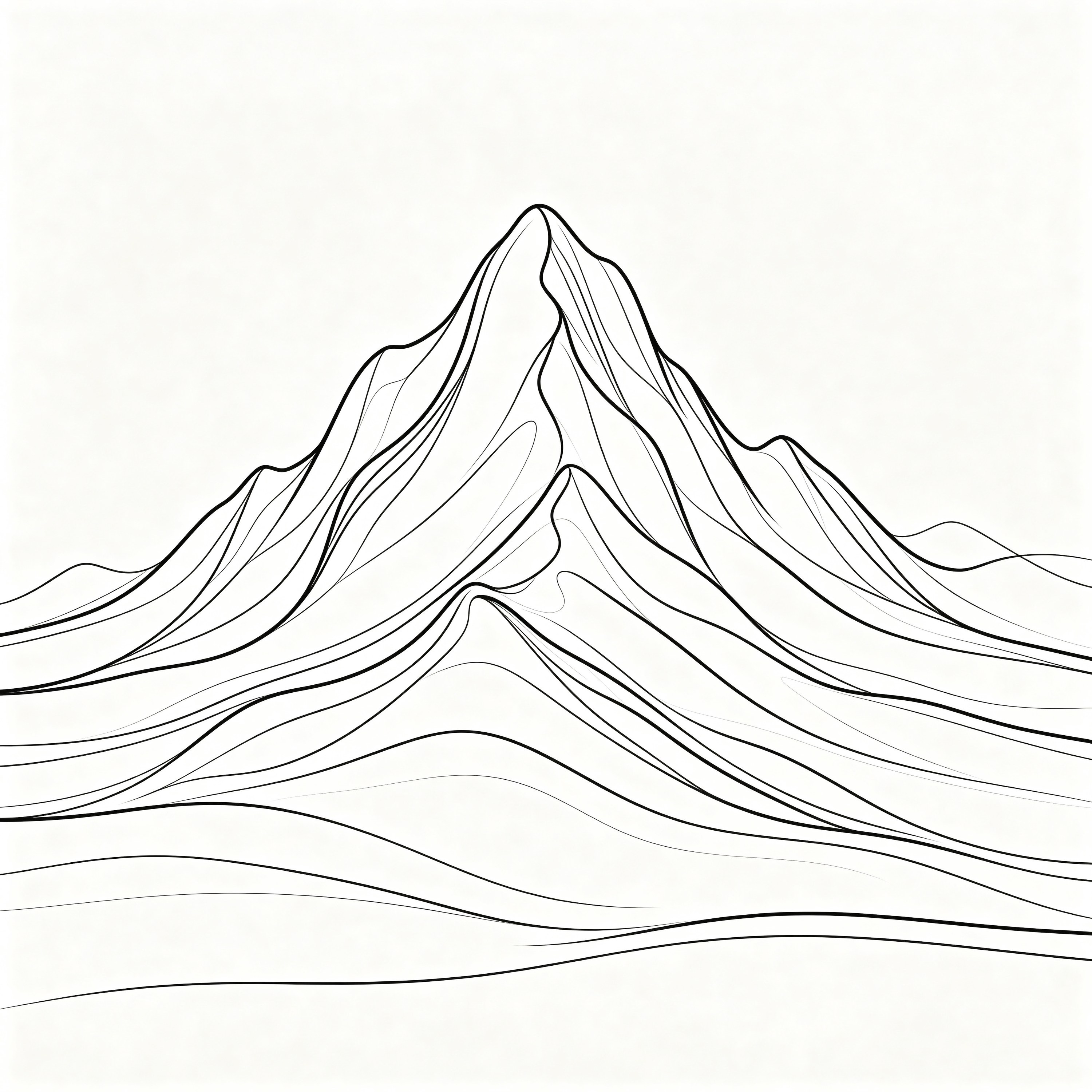Single-line Mountain