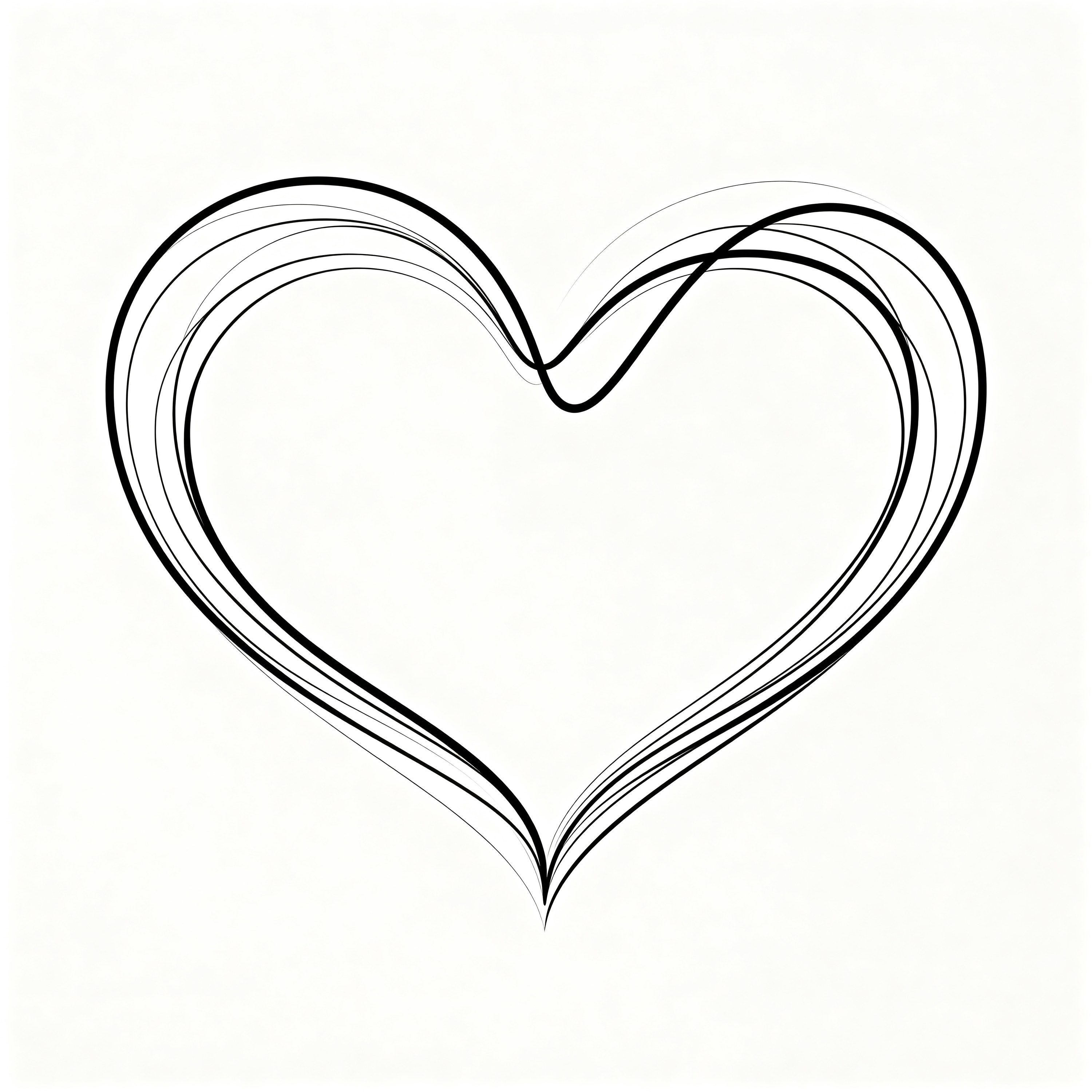 Single-line Heart