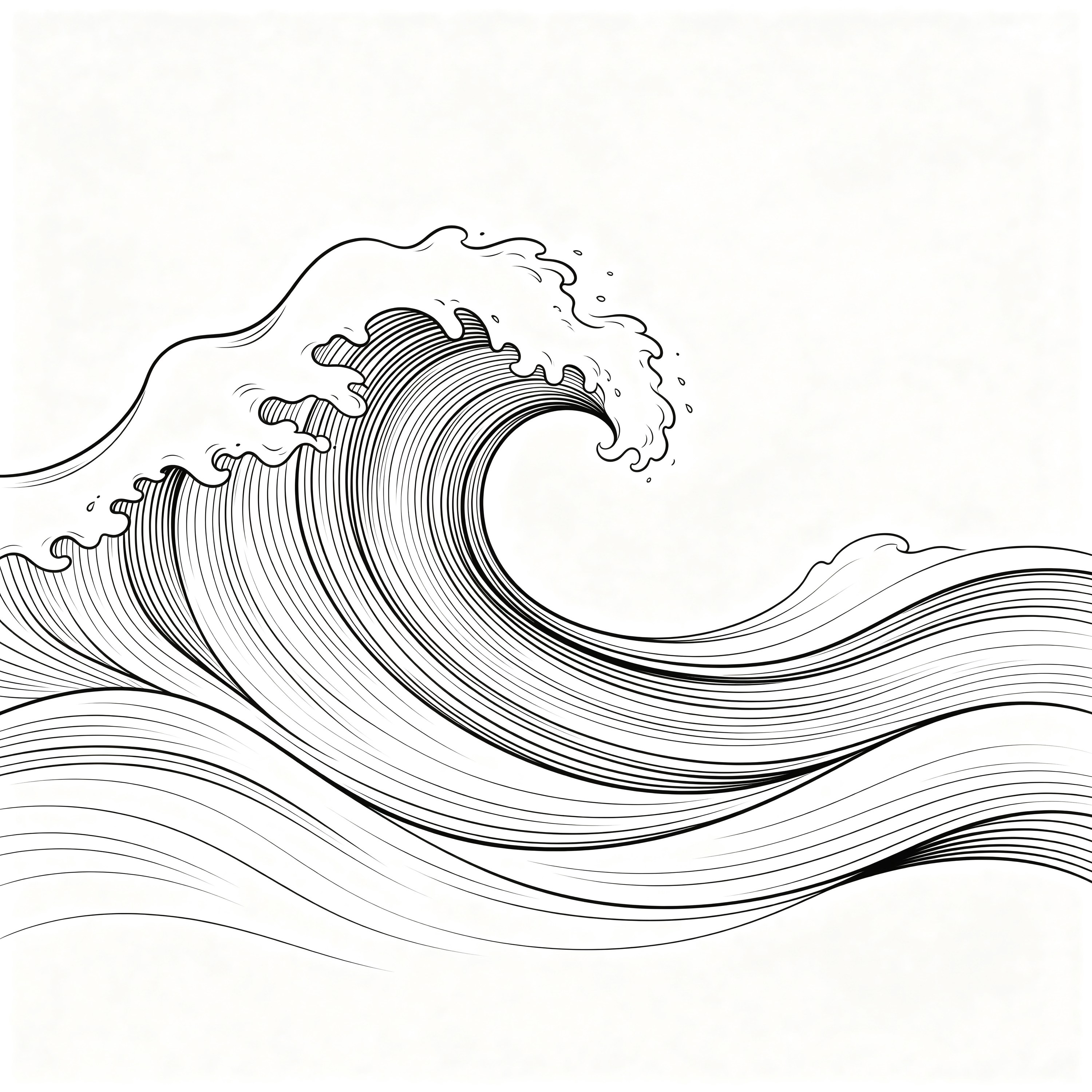 Single-line Wave
