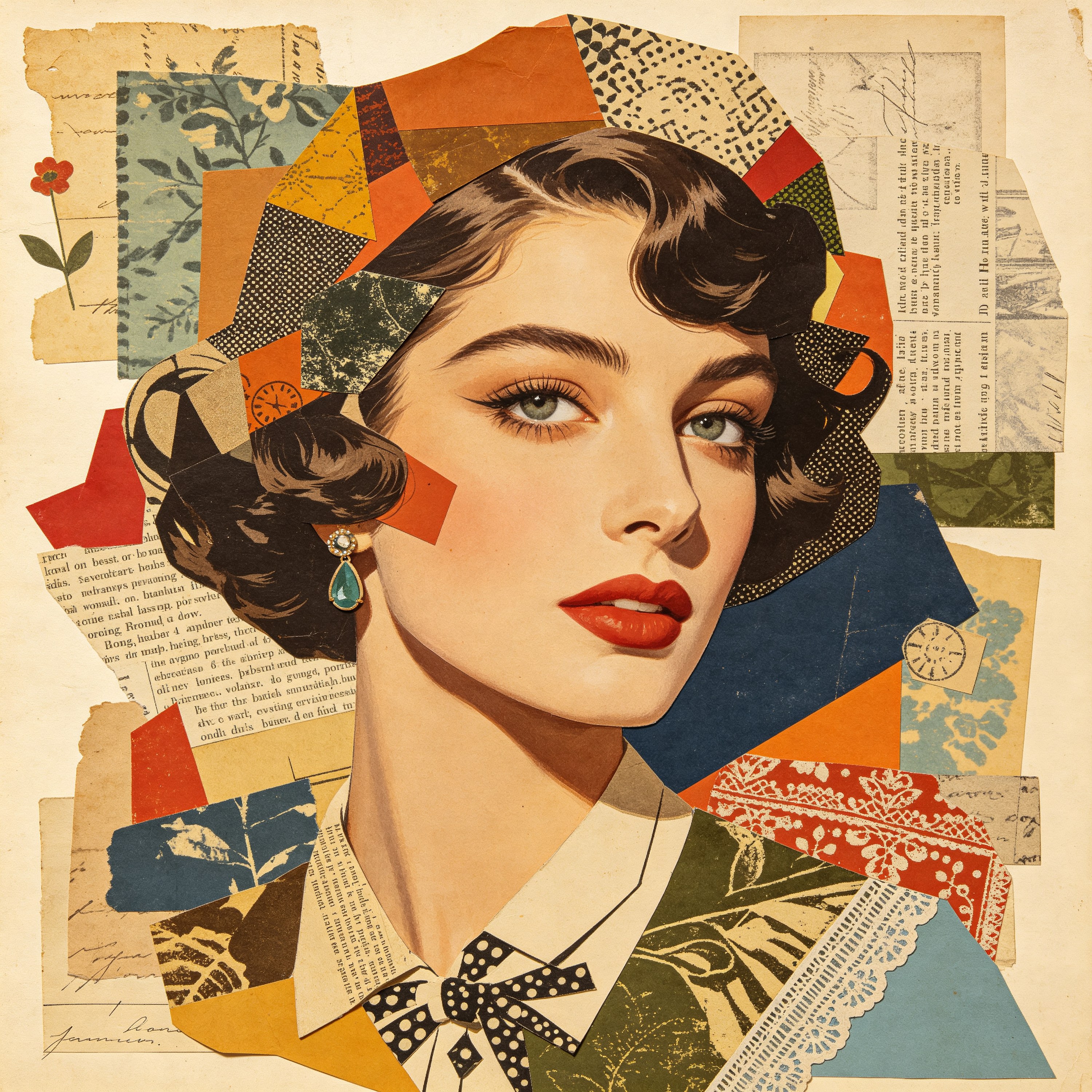 Collage Vintage Portrait