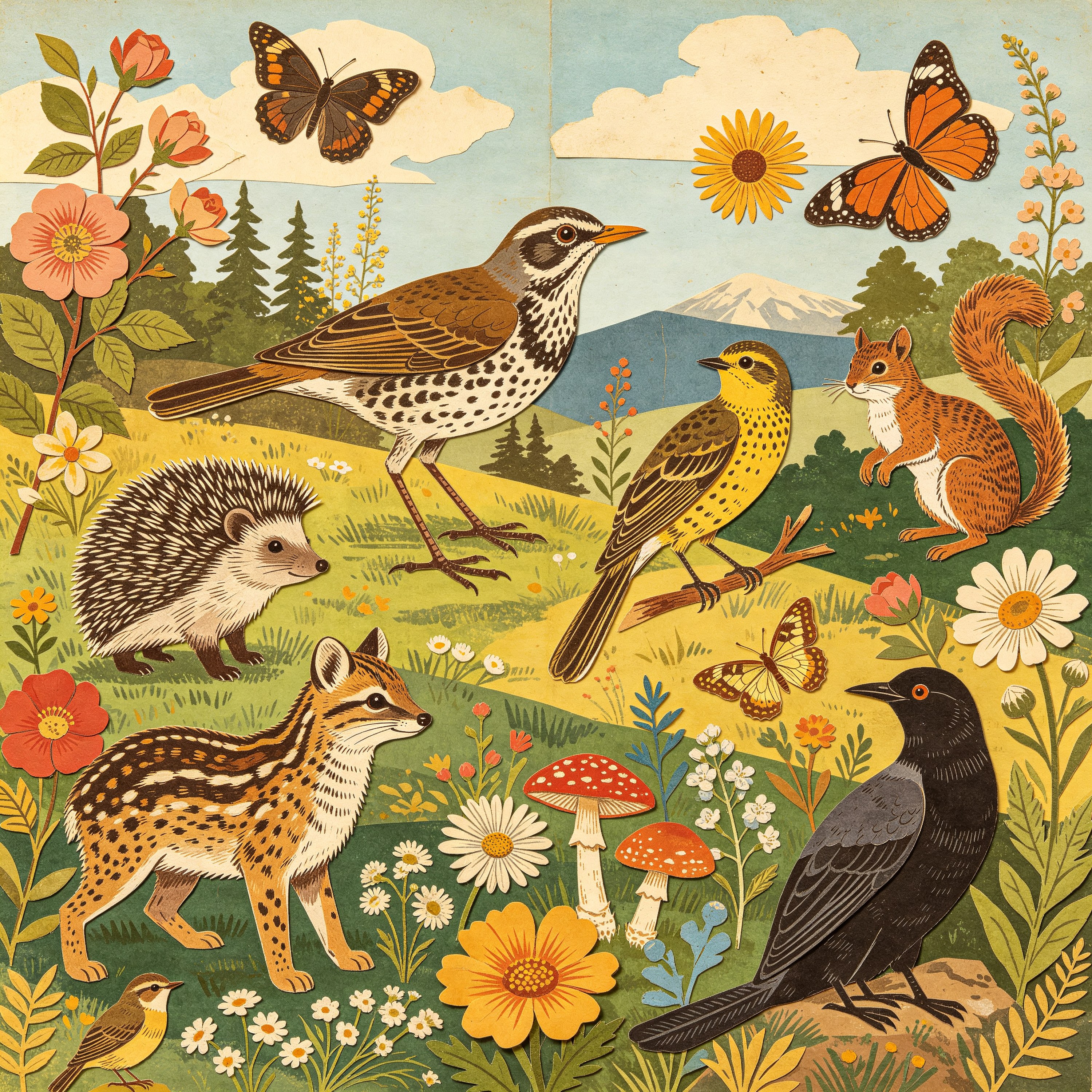 Collage Vintage Animal