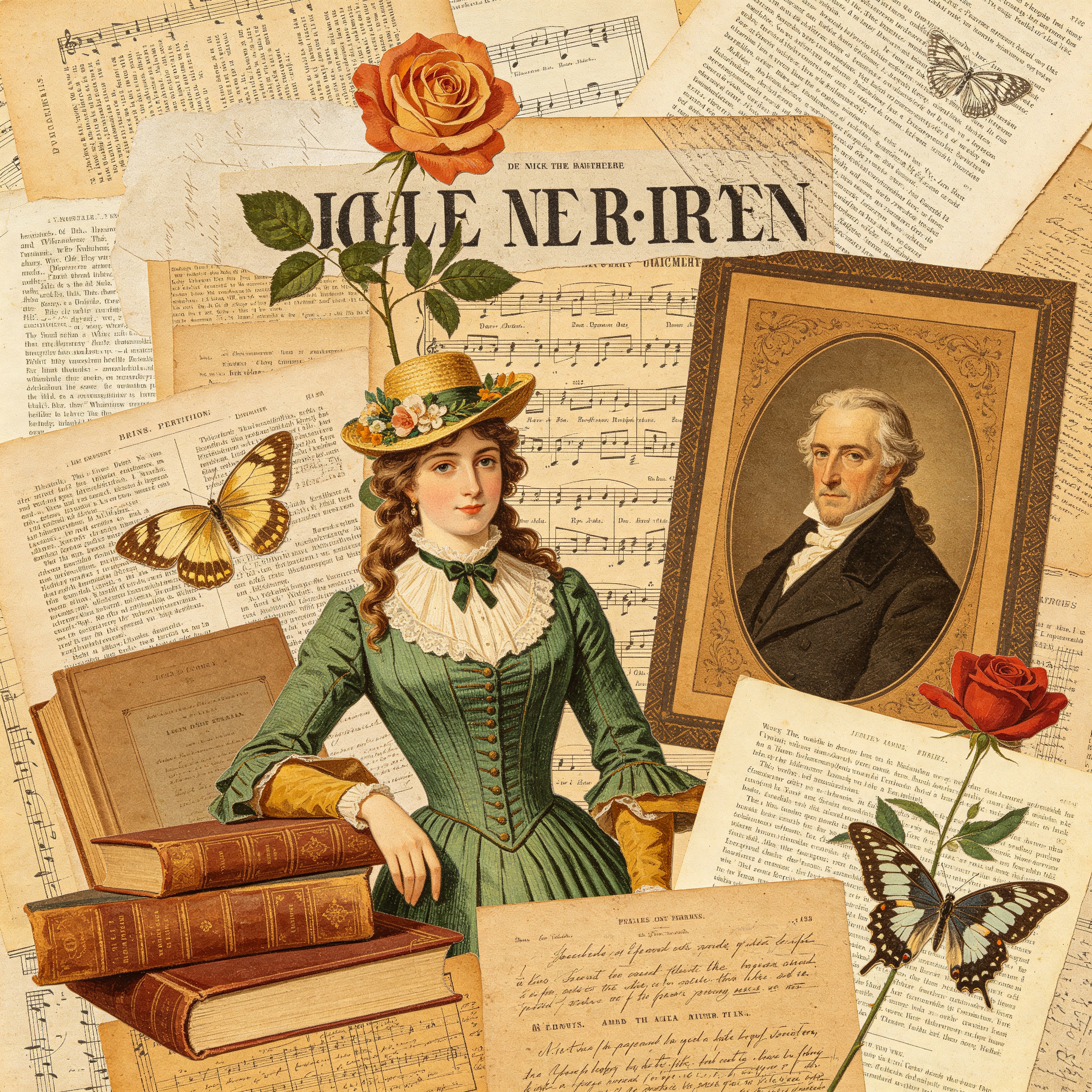 Collage Vintage Literature