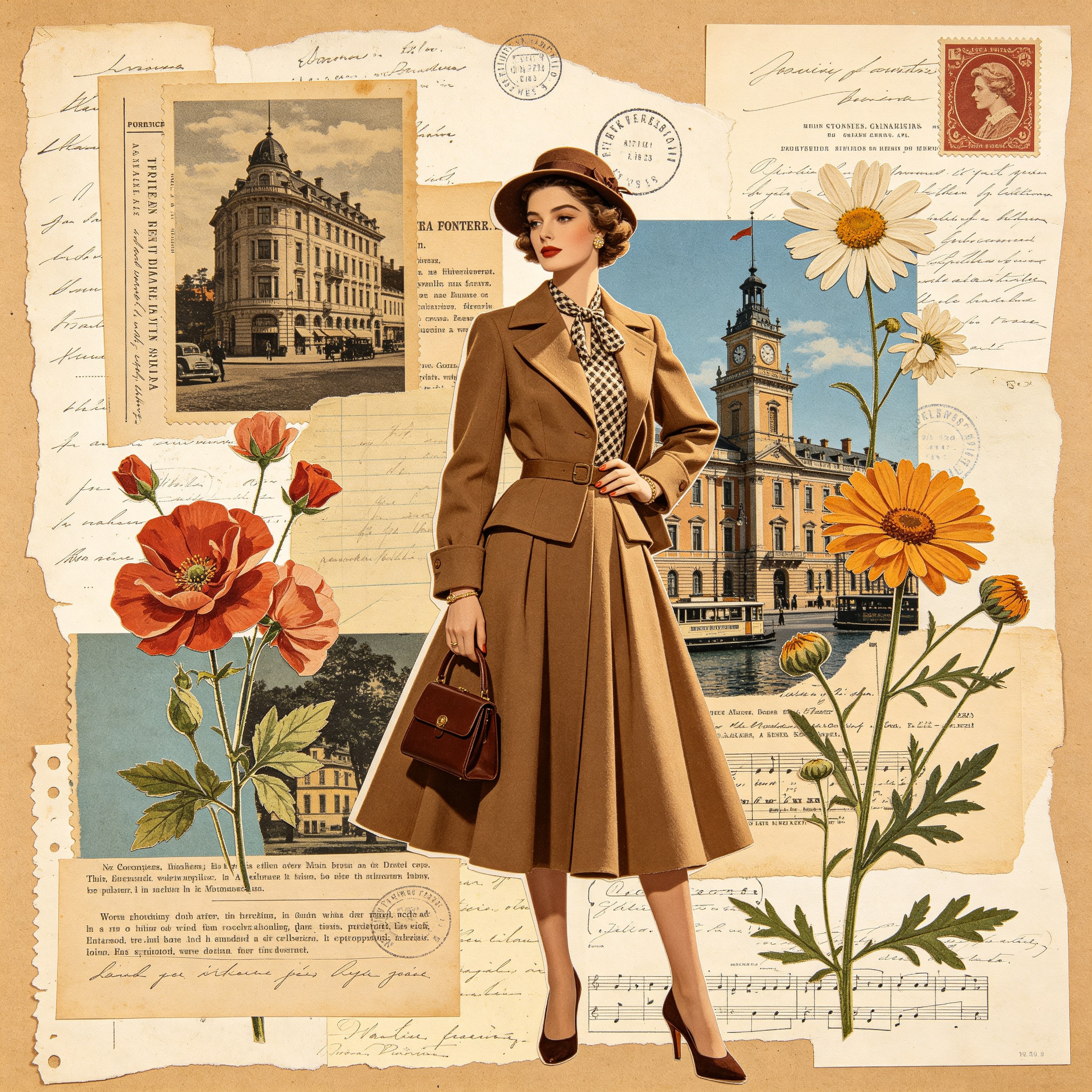 Collage Vintage Fashion