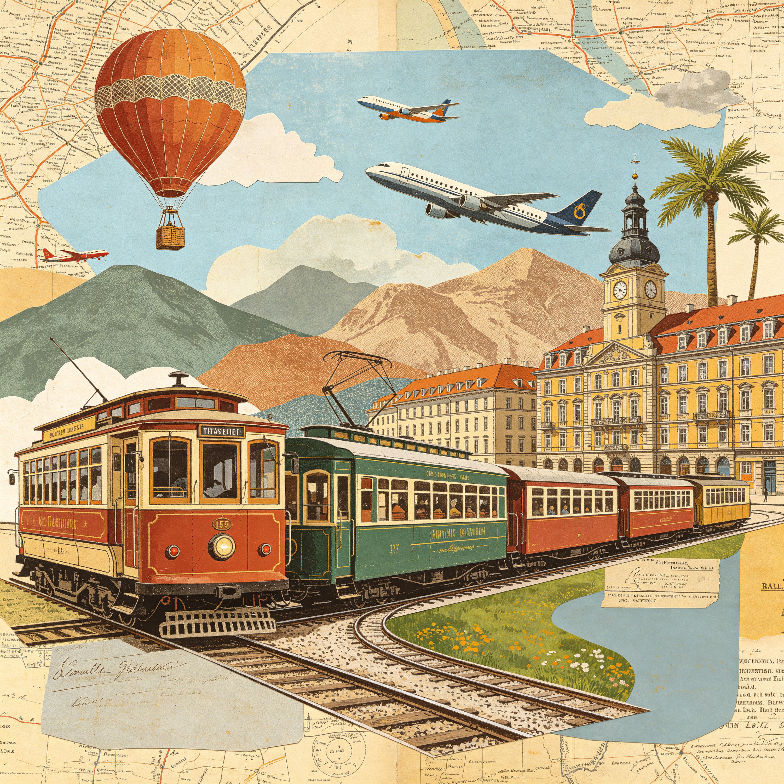 Collage Vintage Travel
