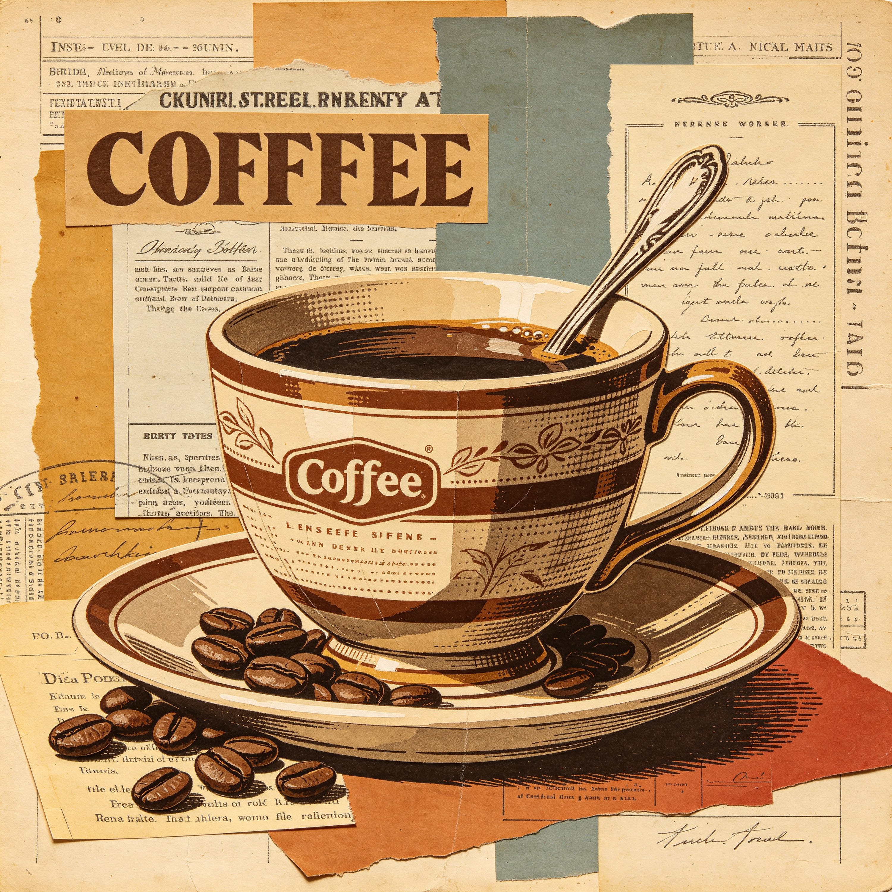 Collage Vintage Coffee