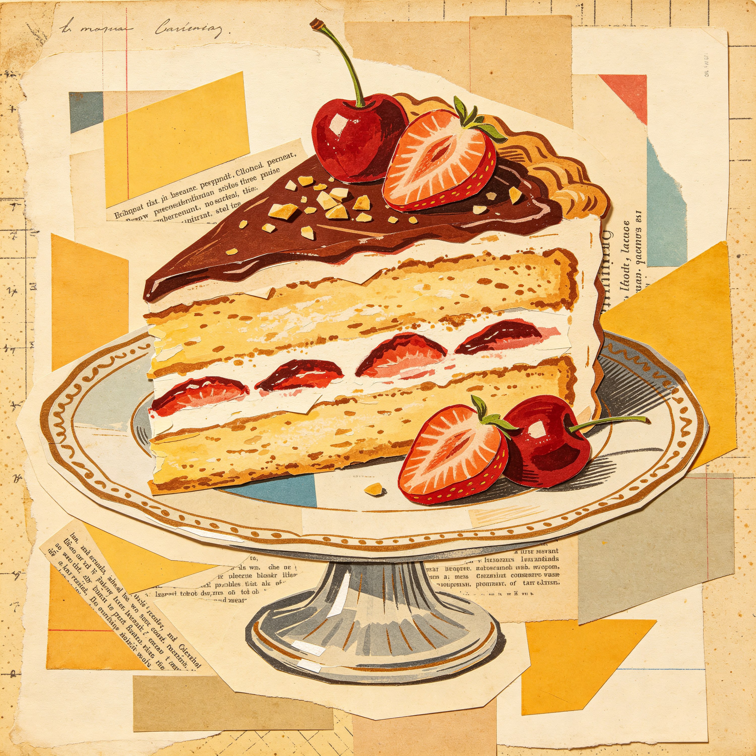 Collage Vintage Dessert