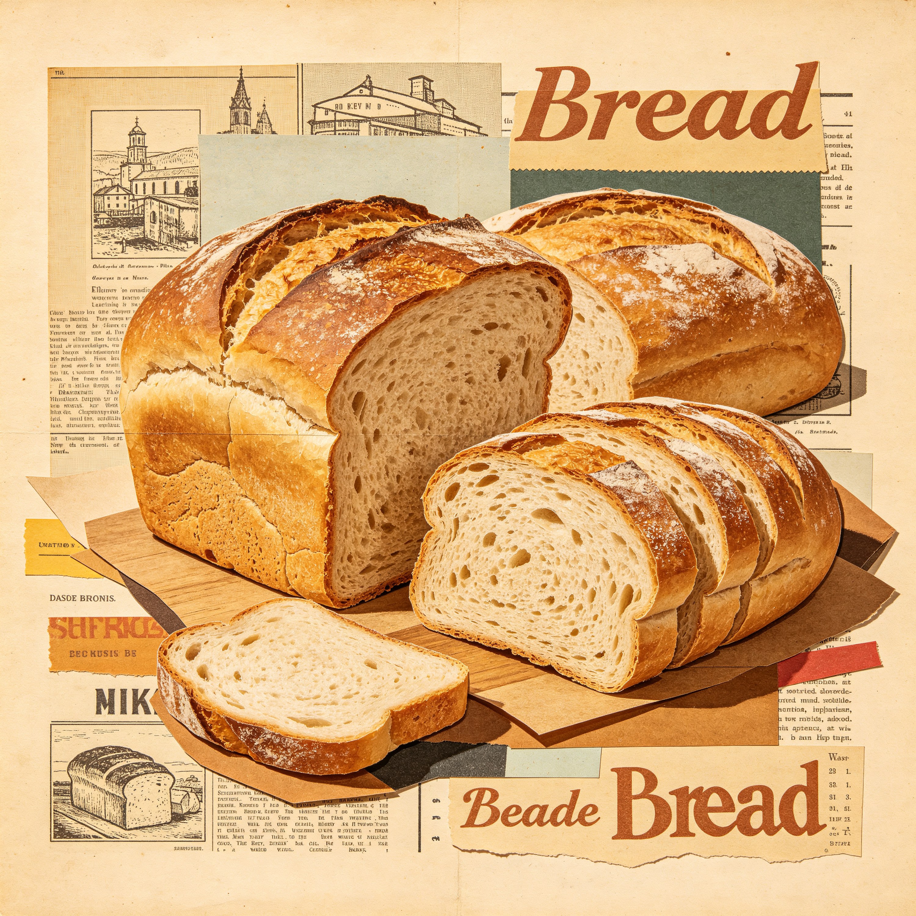 Collage Vintage Bread