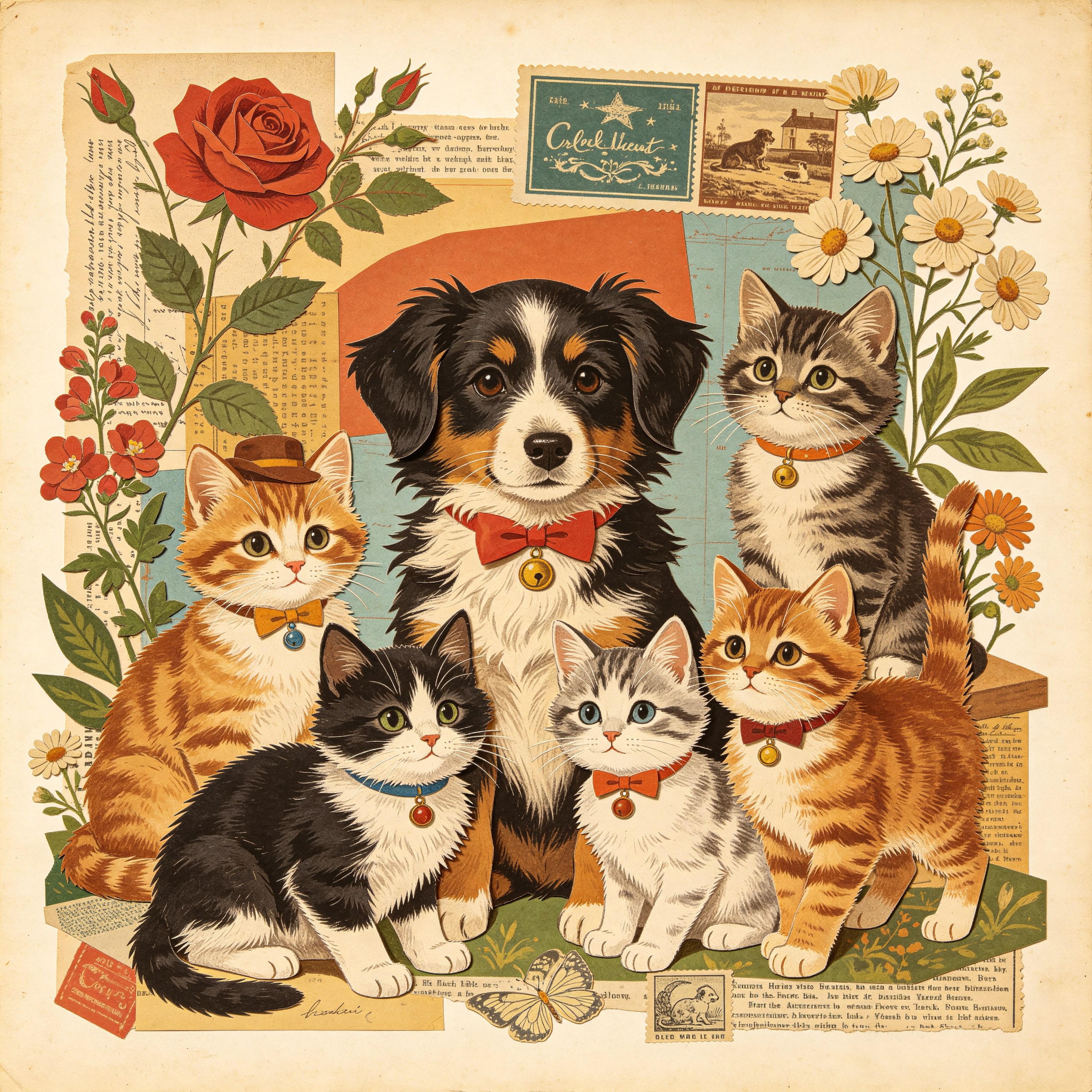 Collage Vintage Pet