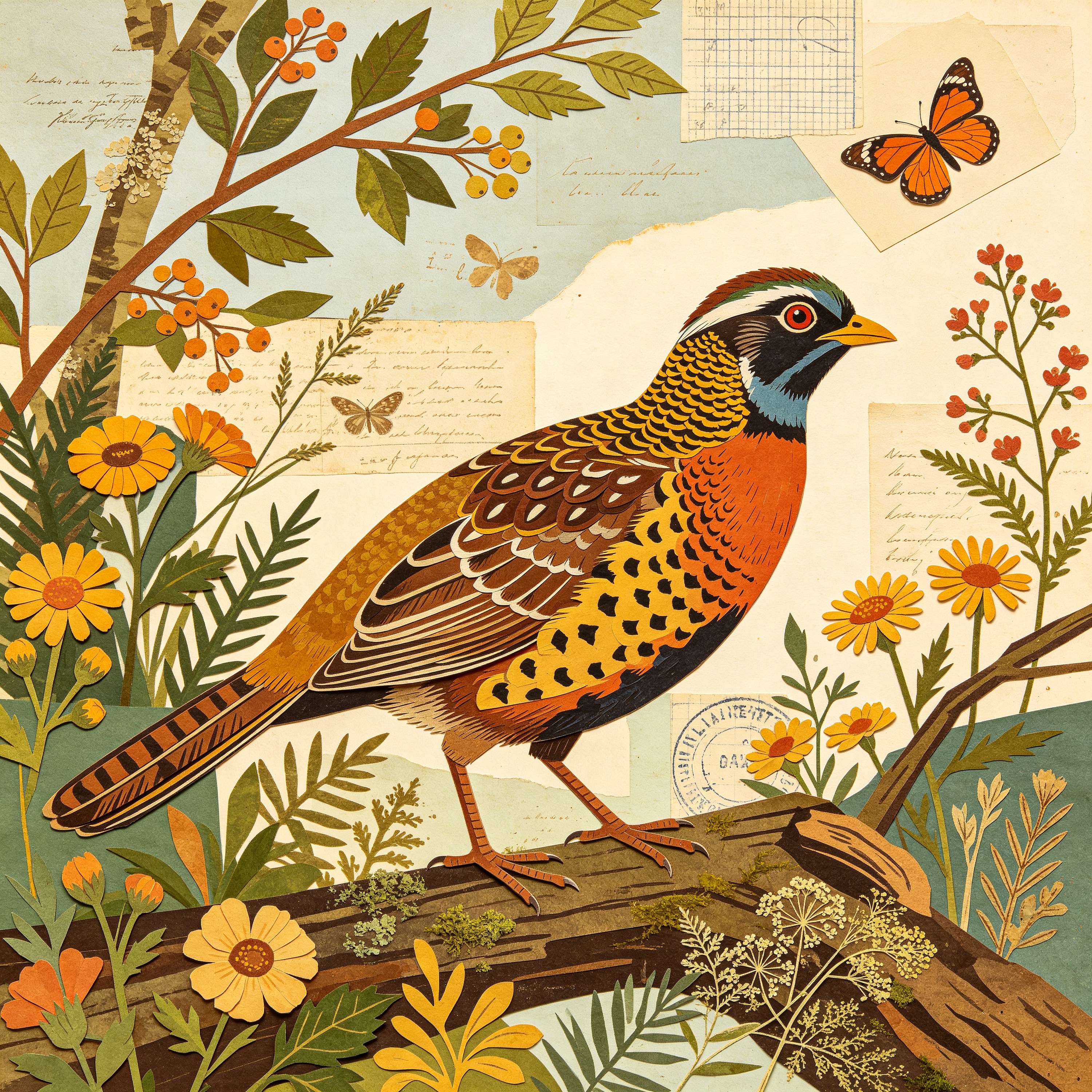 Collage Vintage Wild Animal