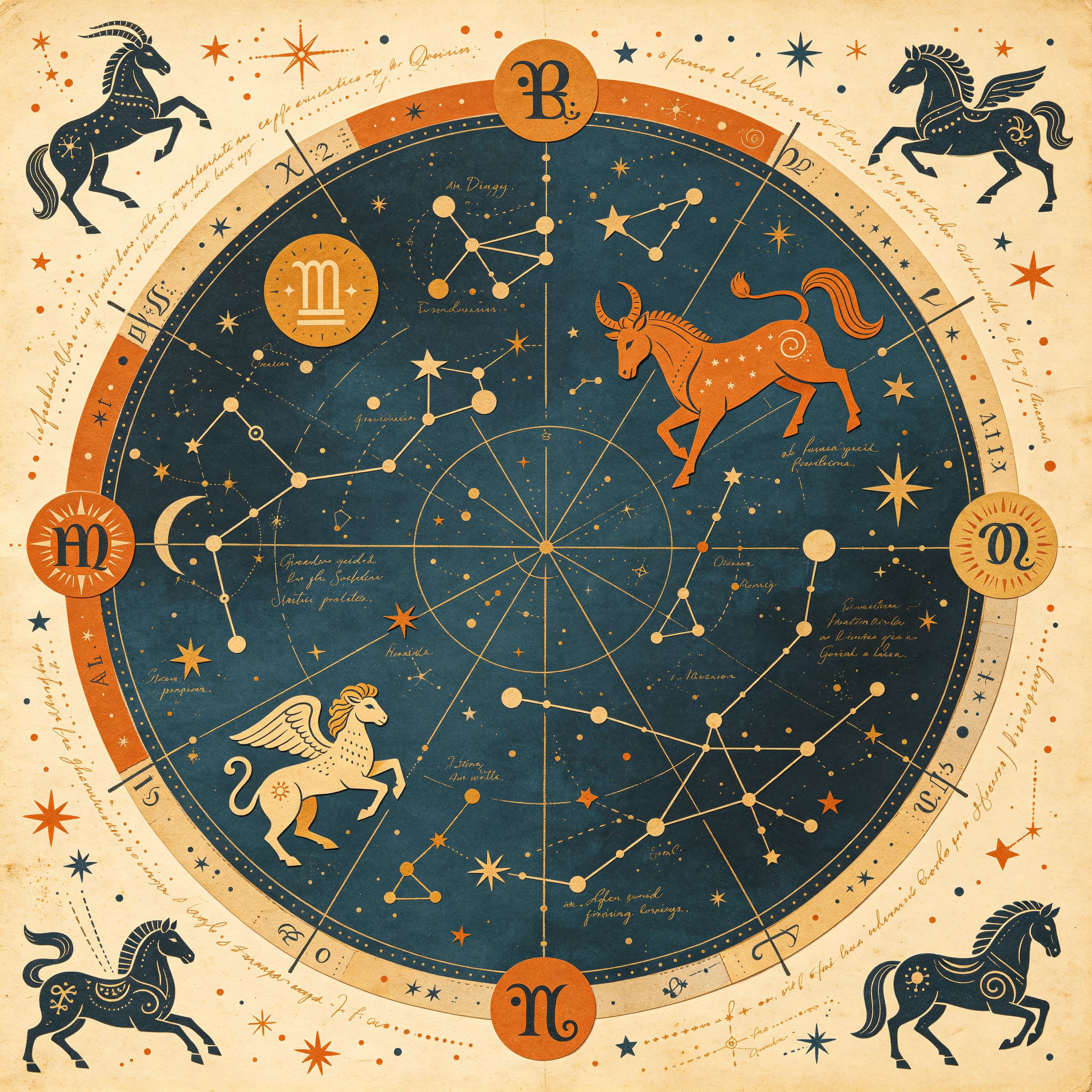 Collage Vintage Zodiac
