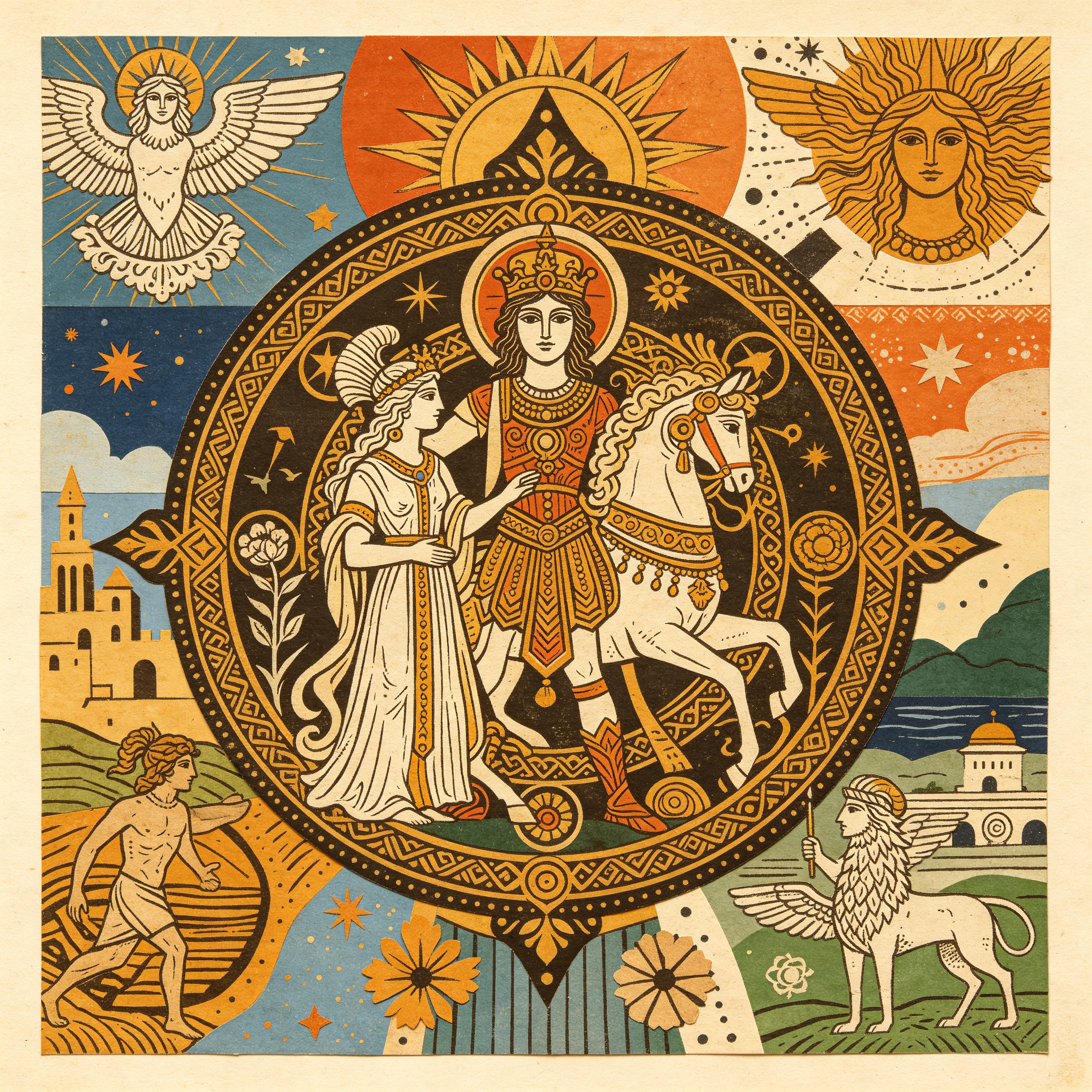 Collage Vintage Mythology