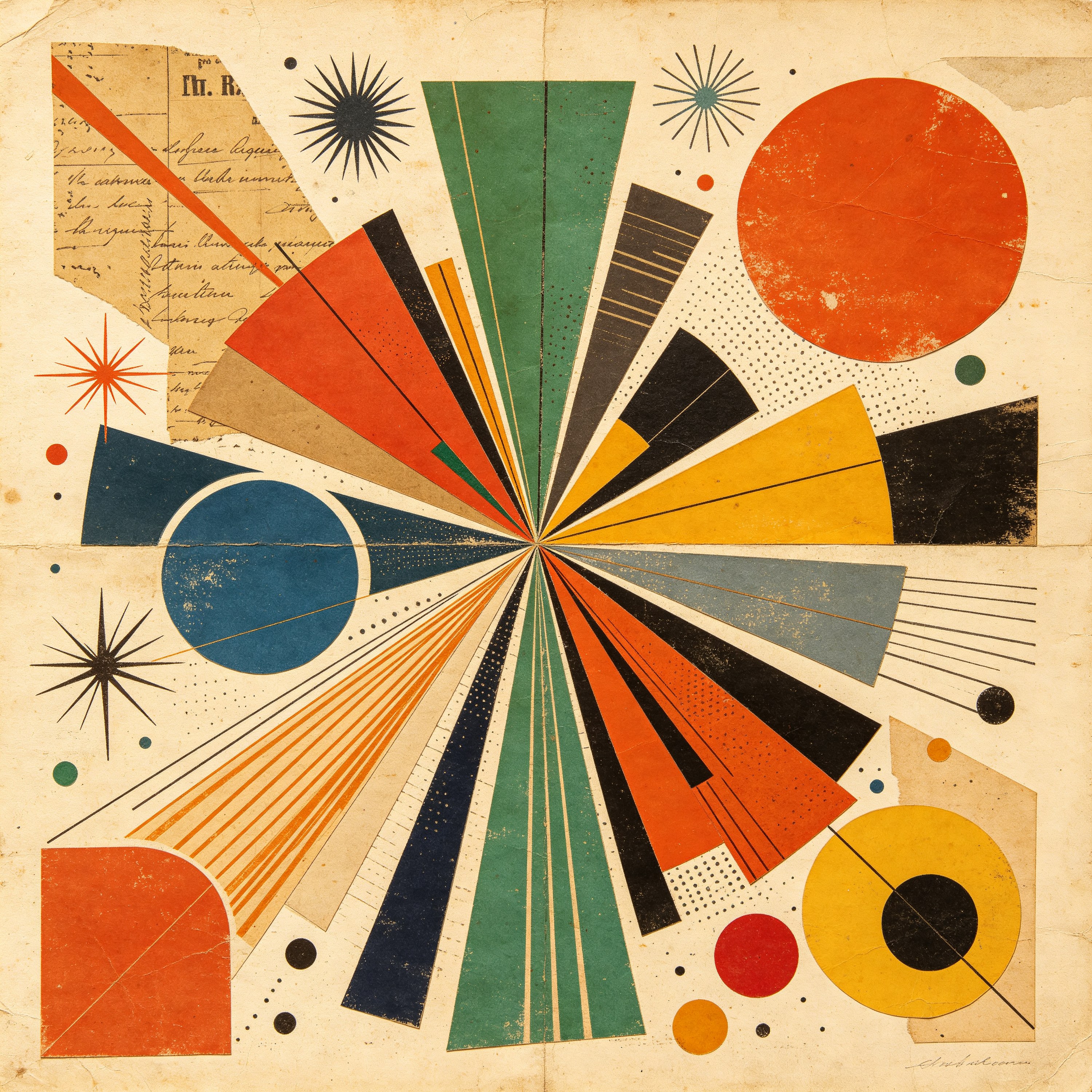 Collage Vintage Abstract