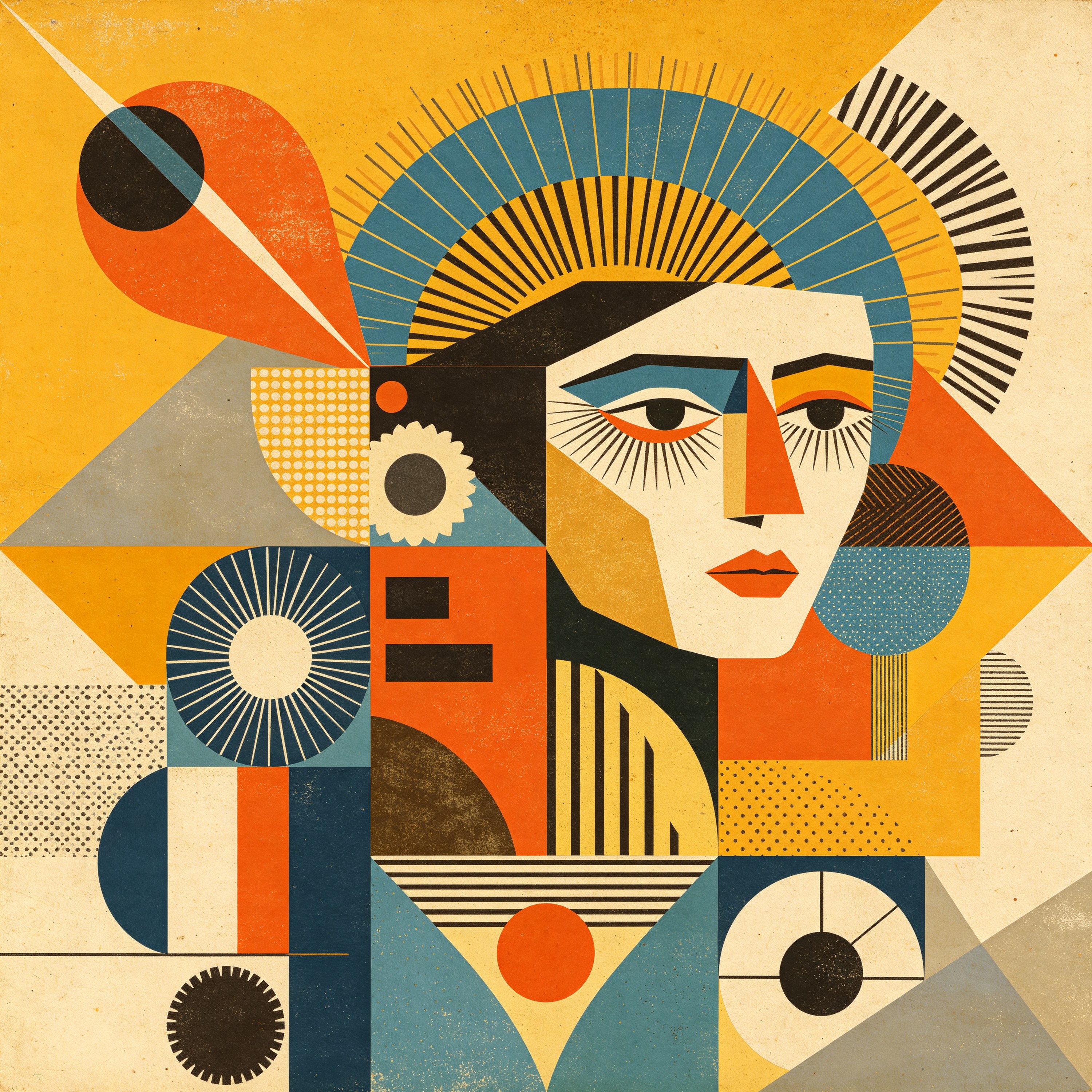 Collage Vintage Geometric