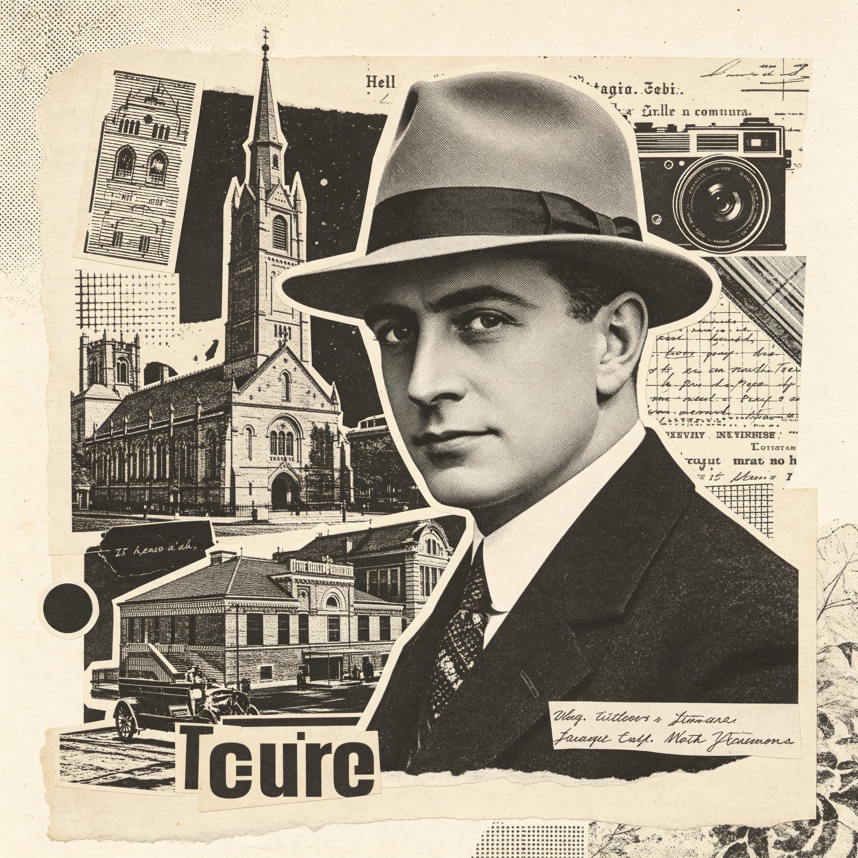 Collage Vintage Black and White