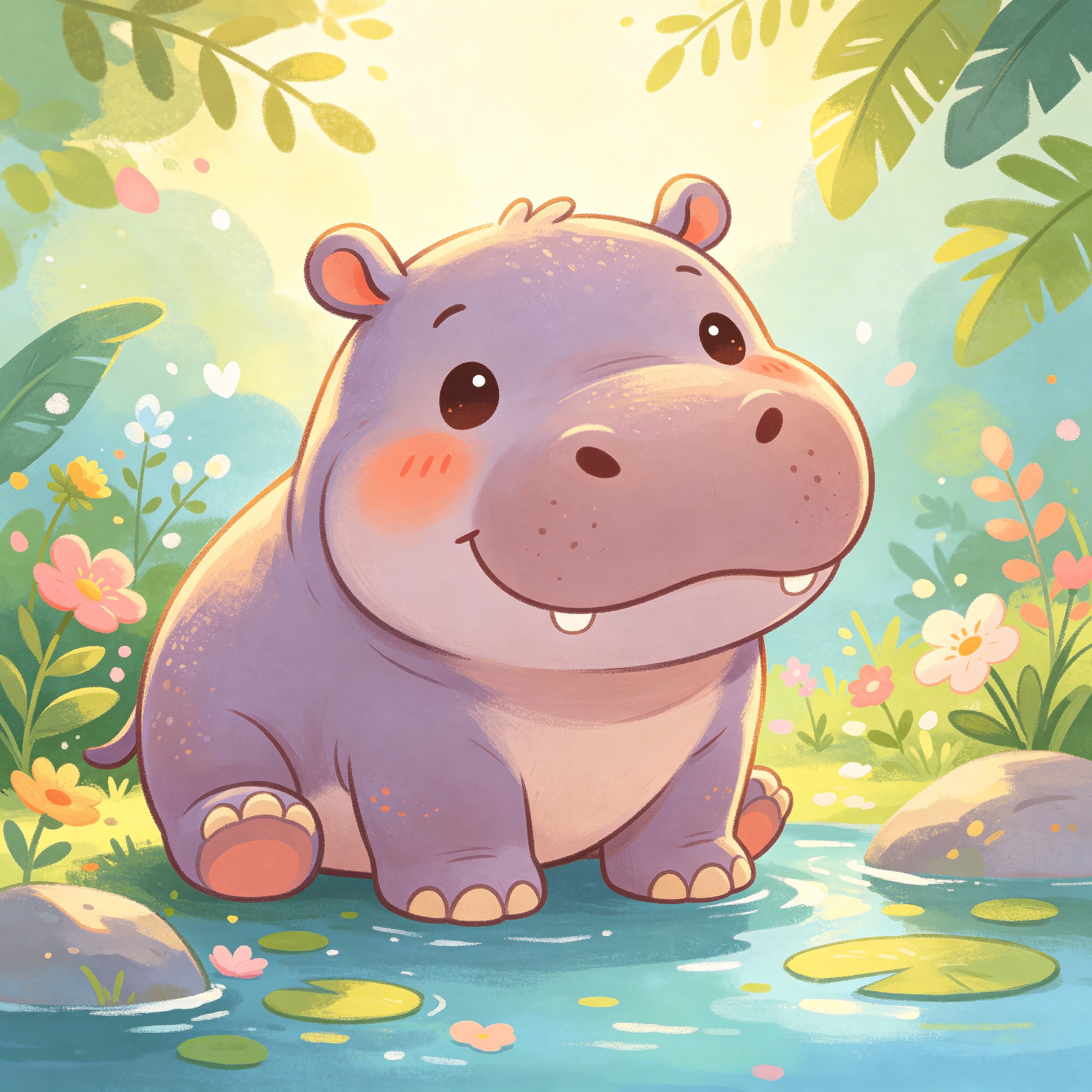 Cute Hippo