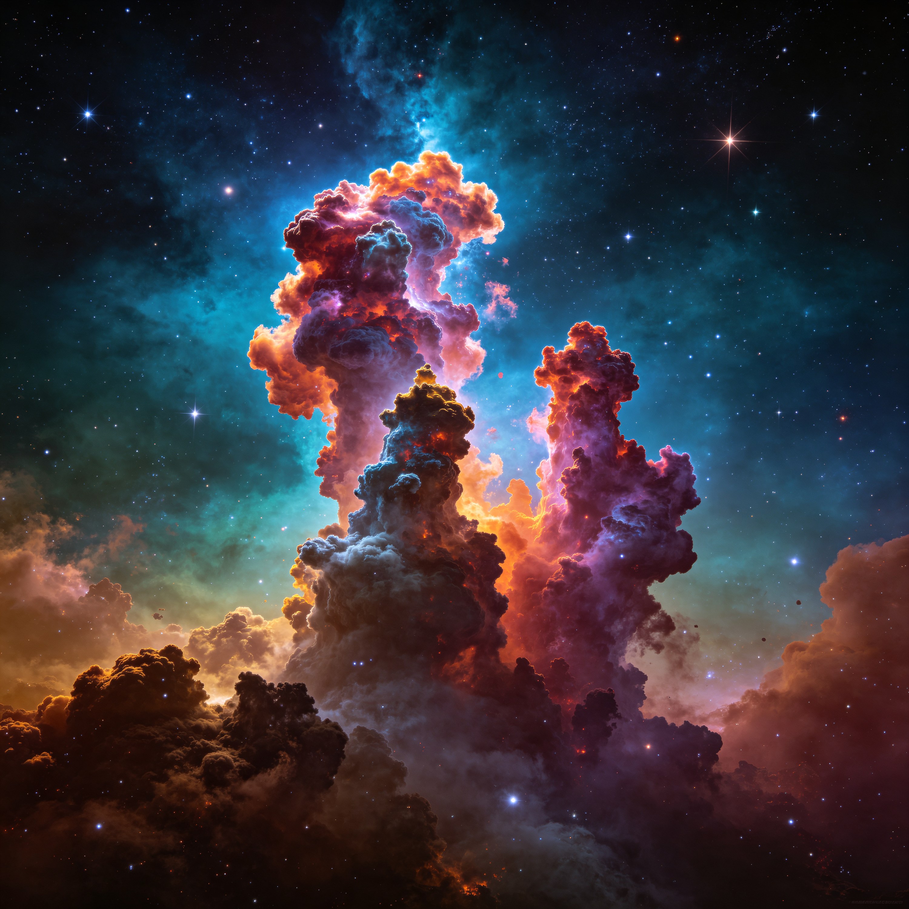 Space Pillars of Creation Nebula
