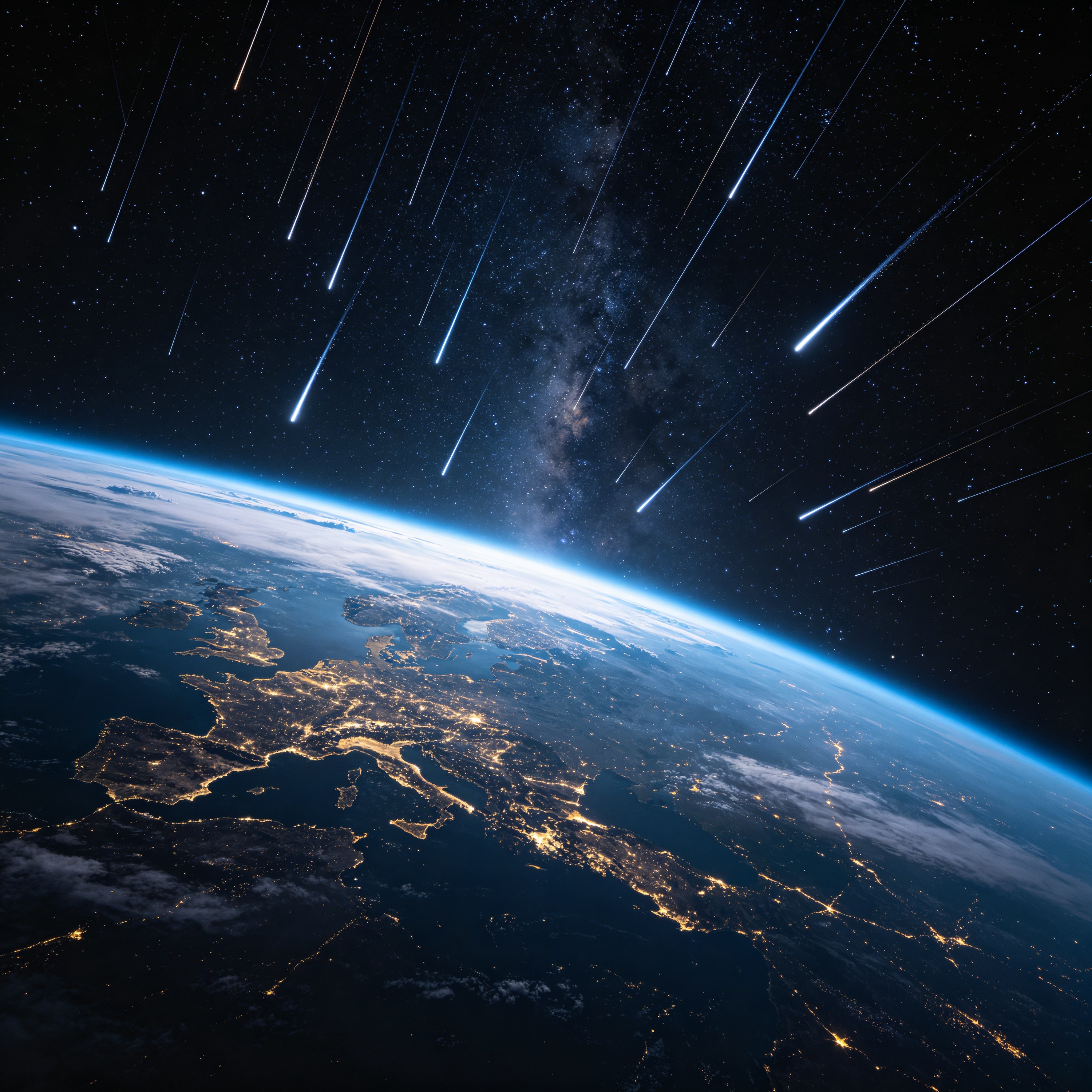Space Meteor Shower