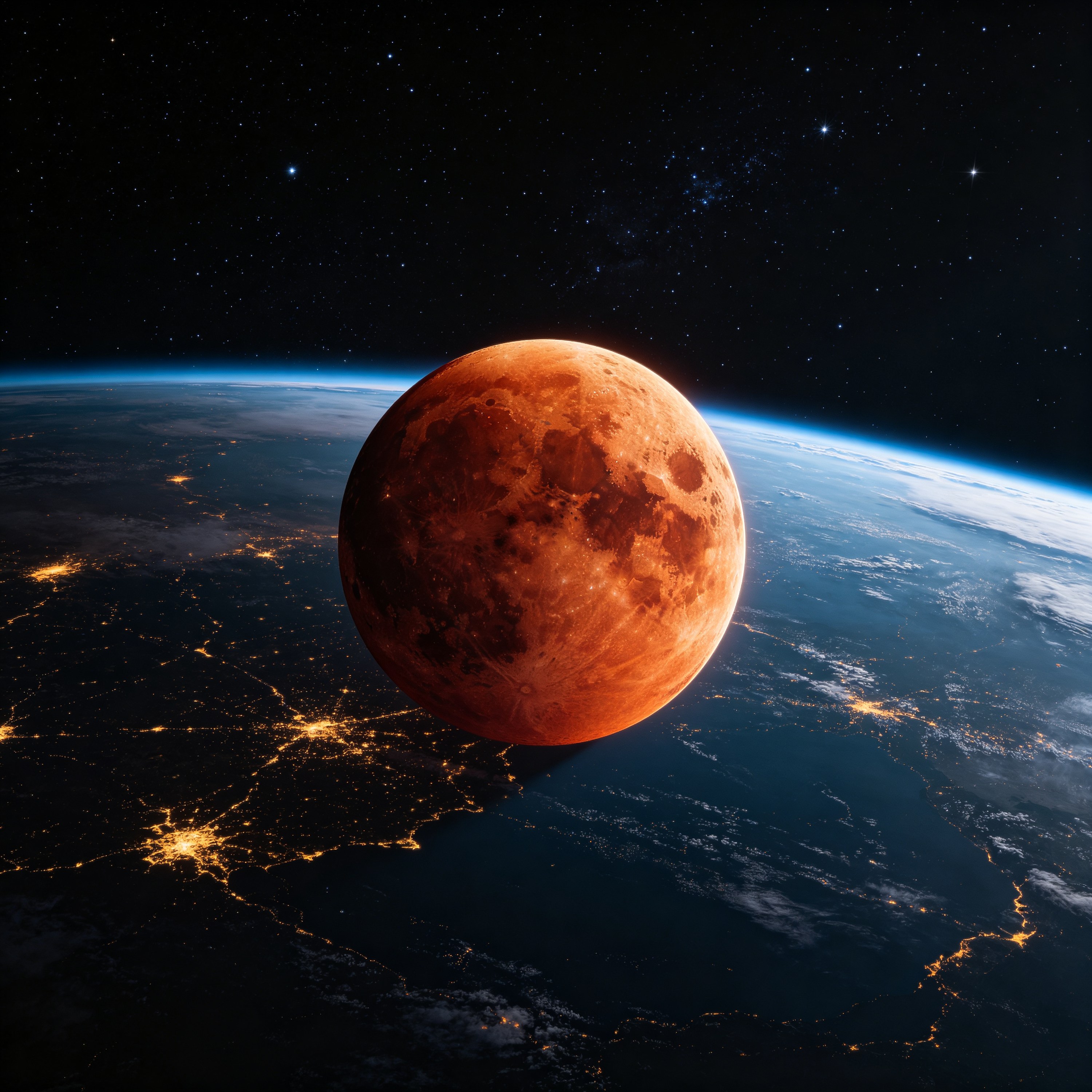 Space Total Lunar Eclipse