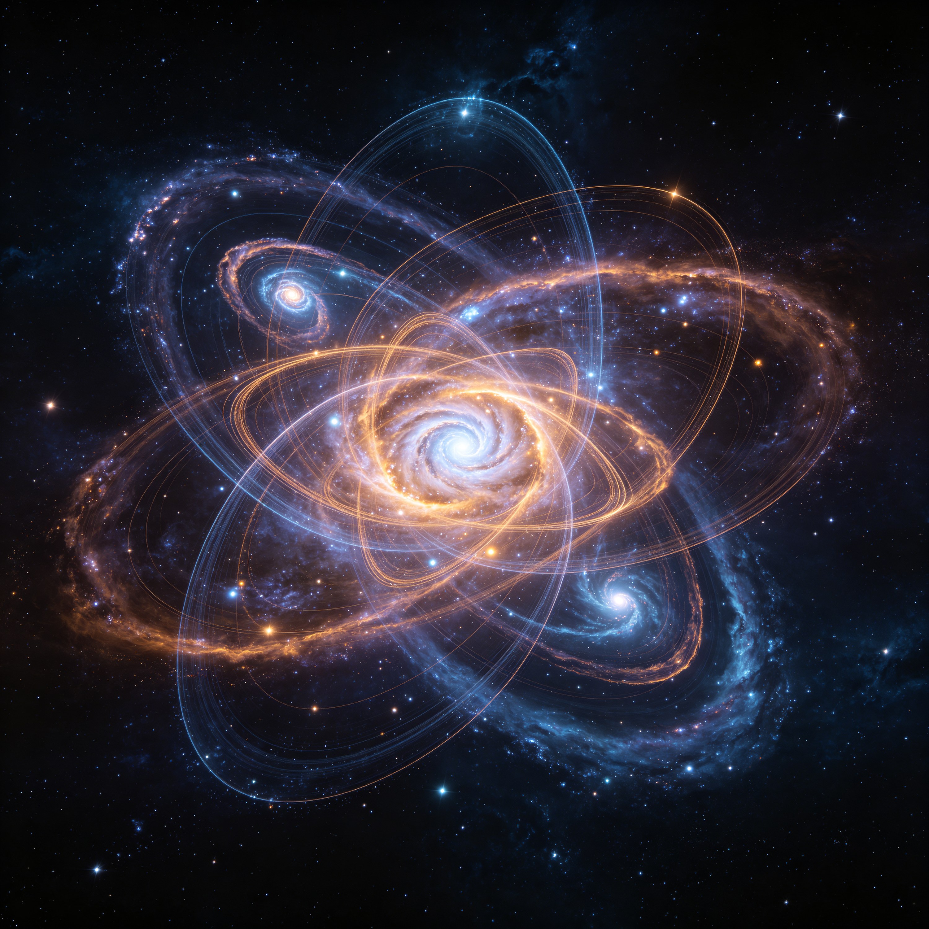 Space Galaxy Cluster