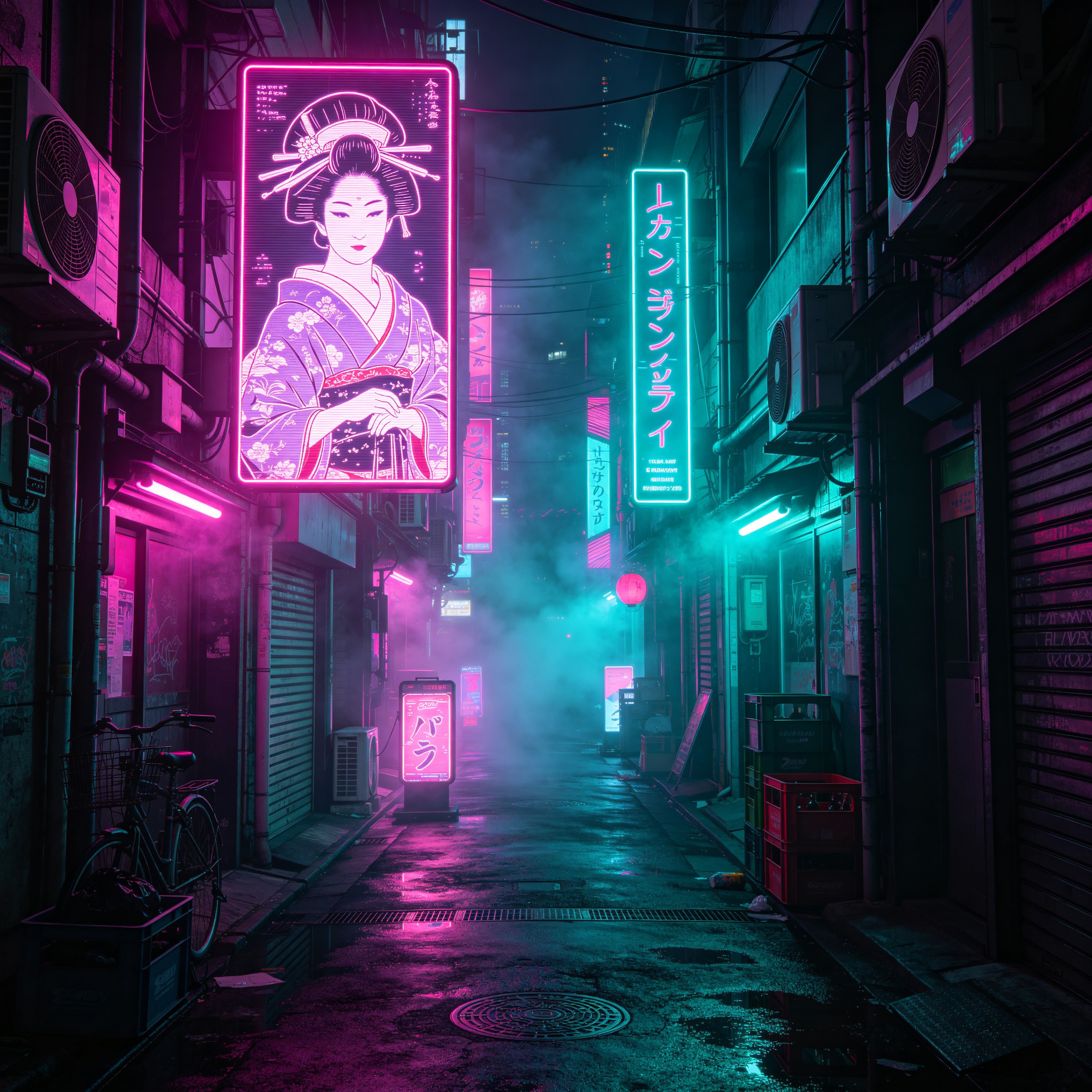 neon-drenched Tokyo