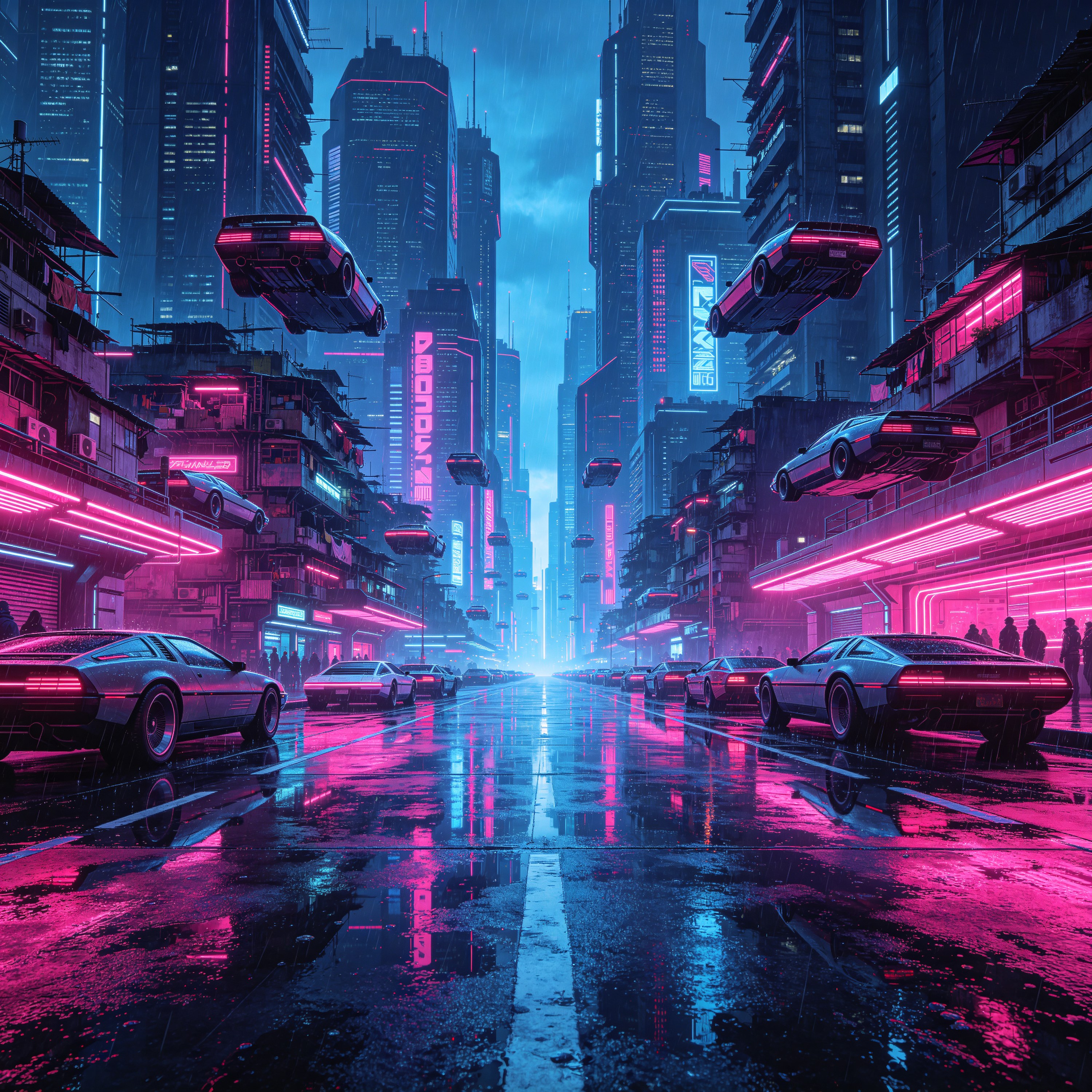 futuristic megacity