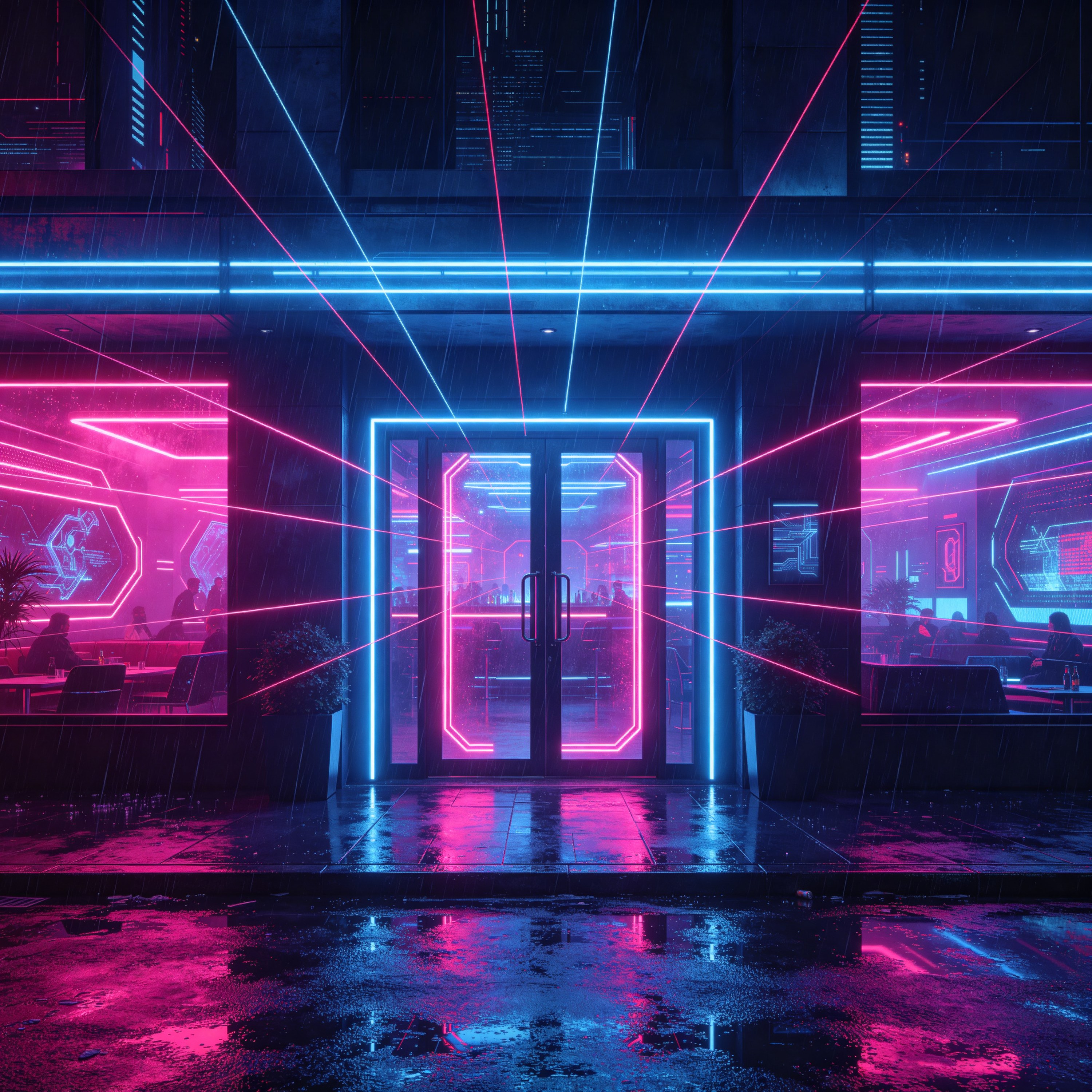 futuristic nightclub