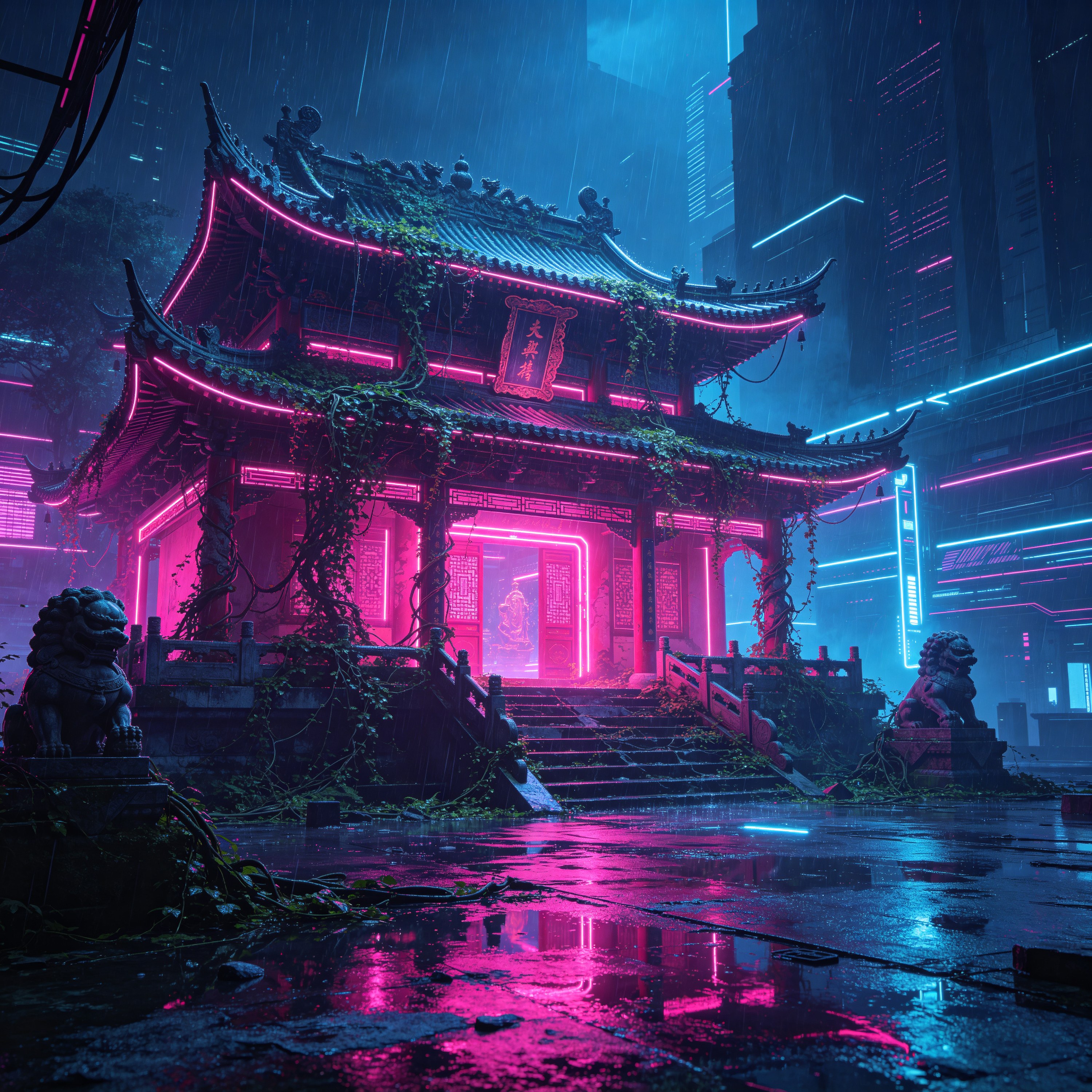 abandoned cyberpunk