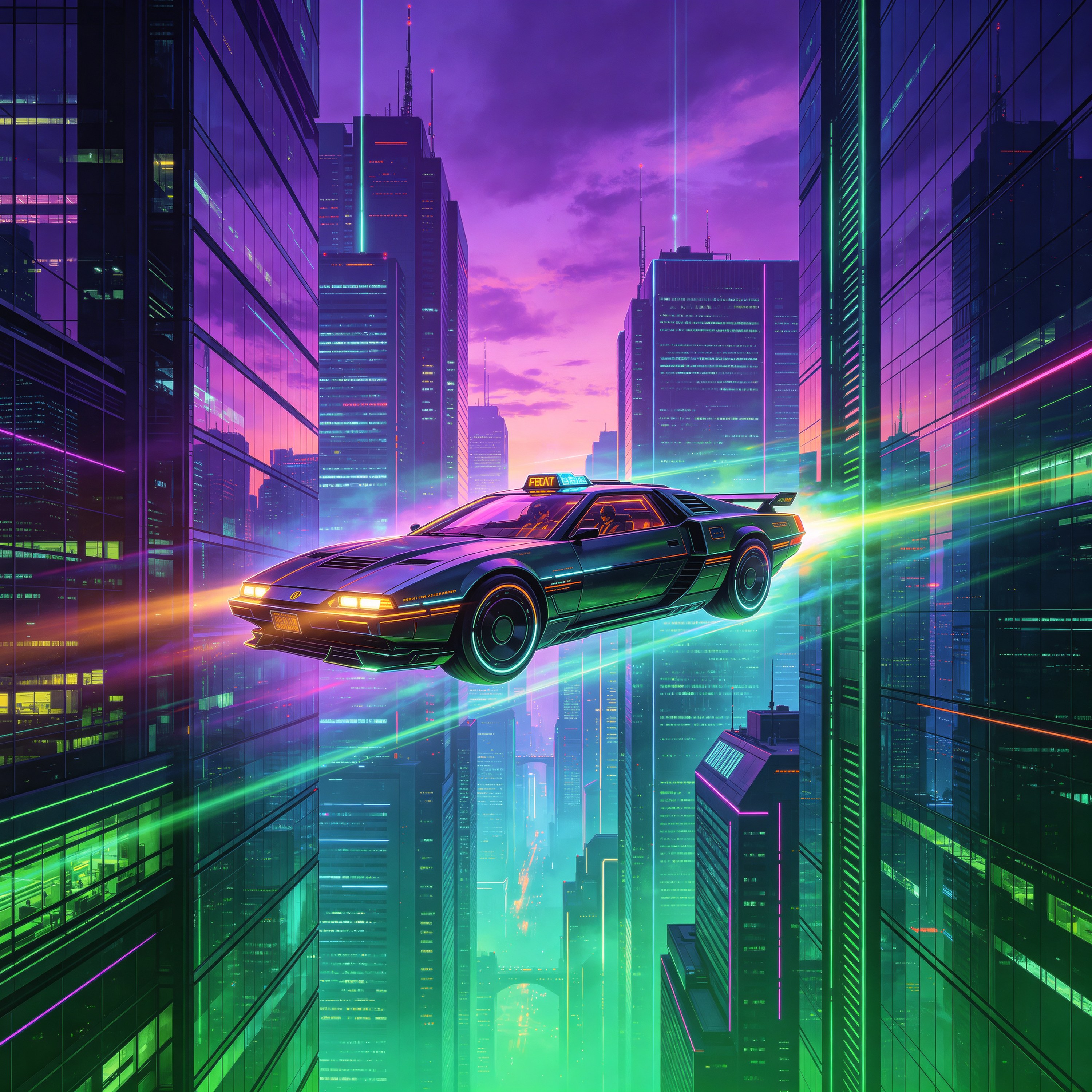 flying taxi soaring
