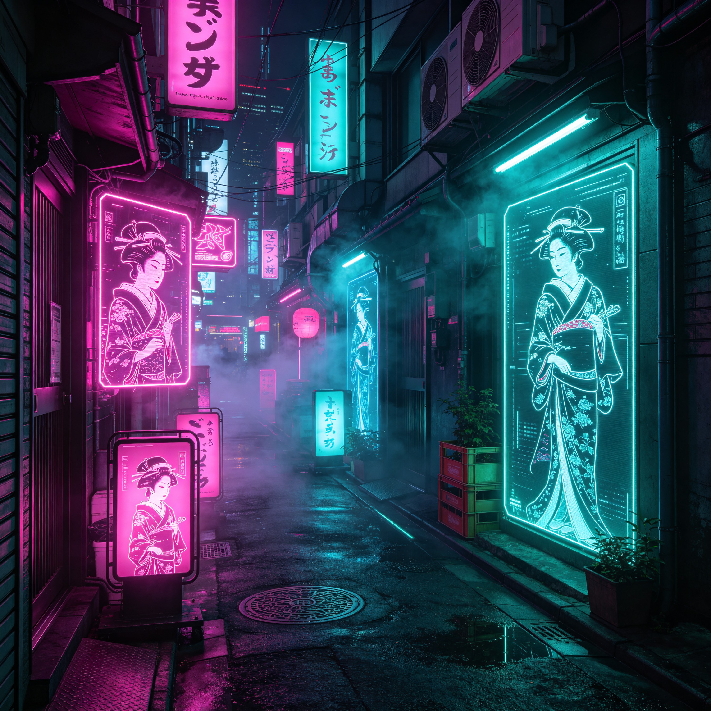 neon-drenched Tokyo