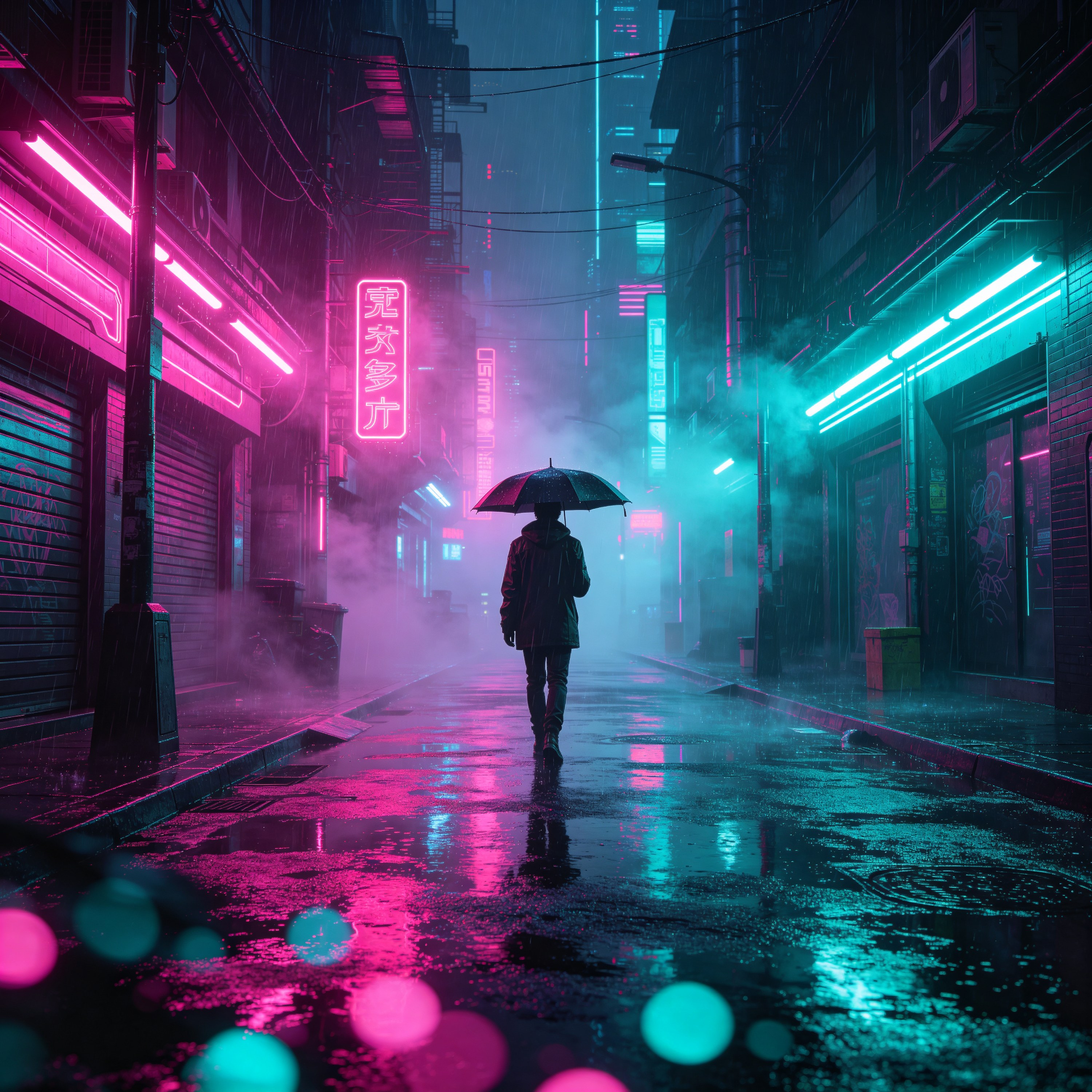 rain-soaked street