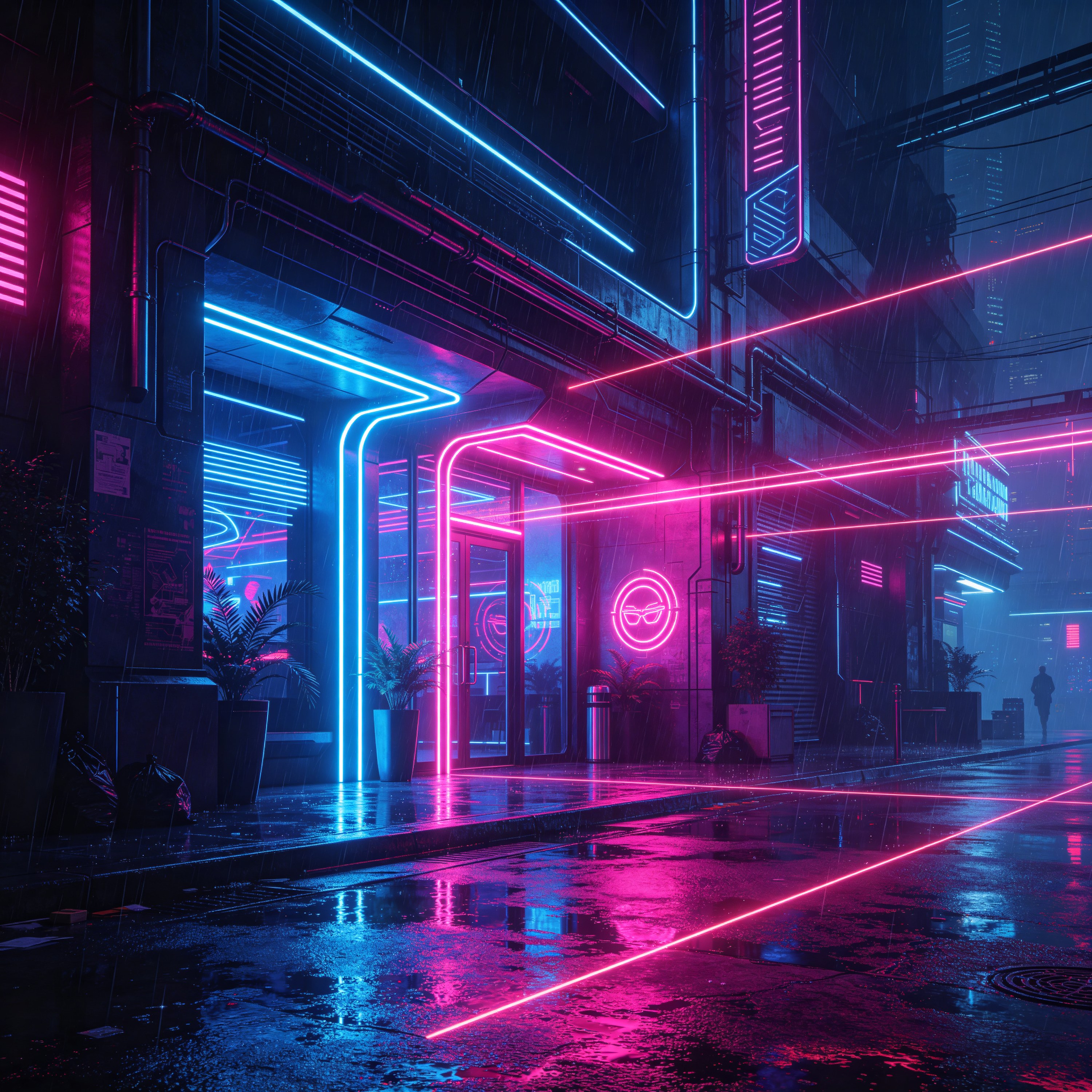 futuristic nightclub