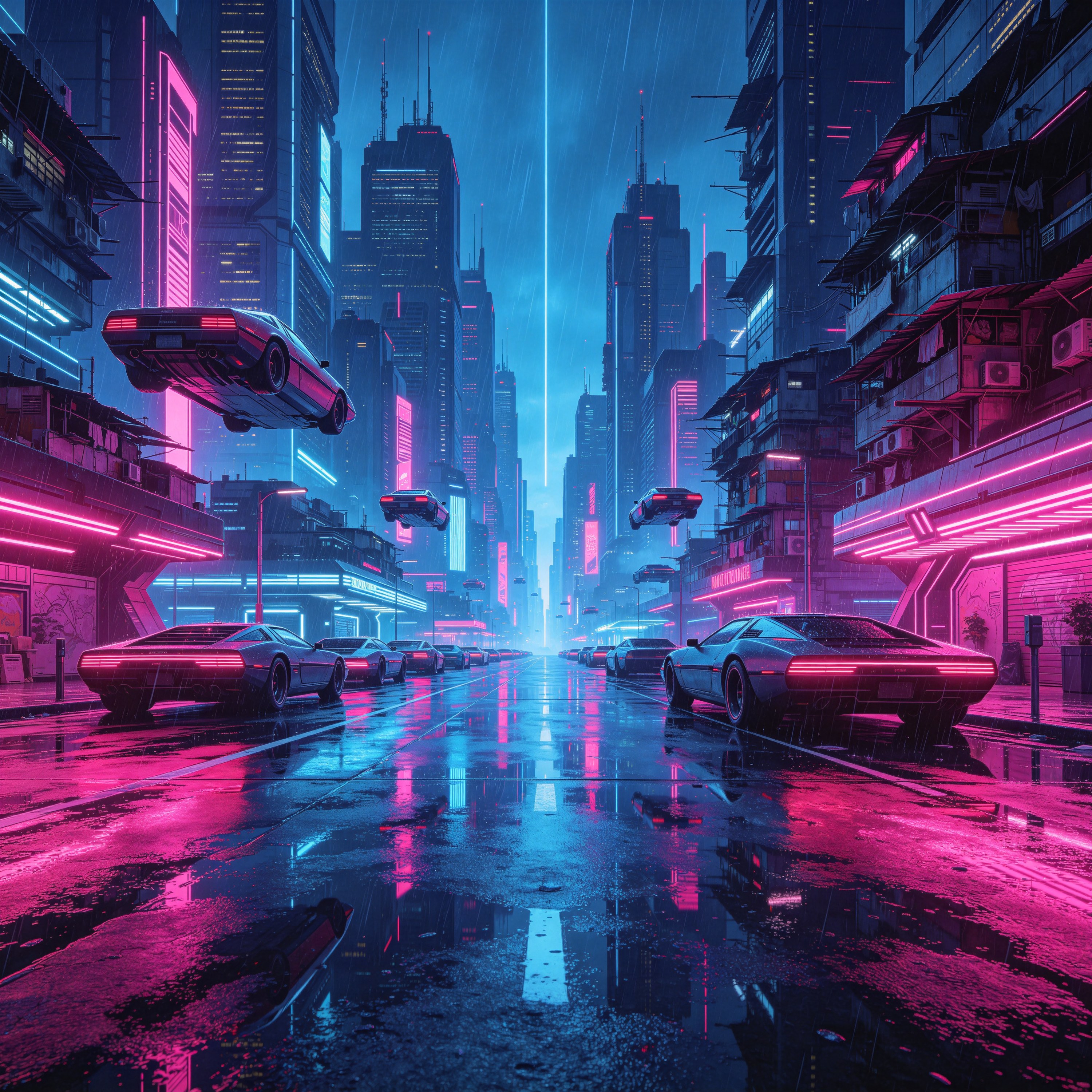 futuristic megacity